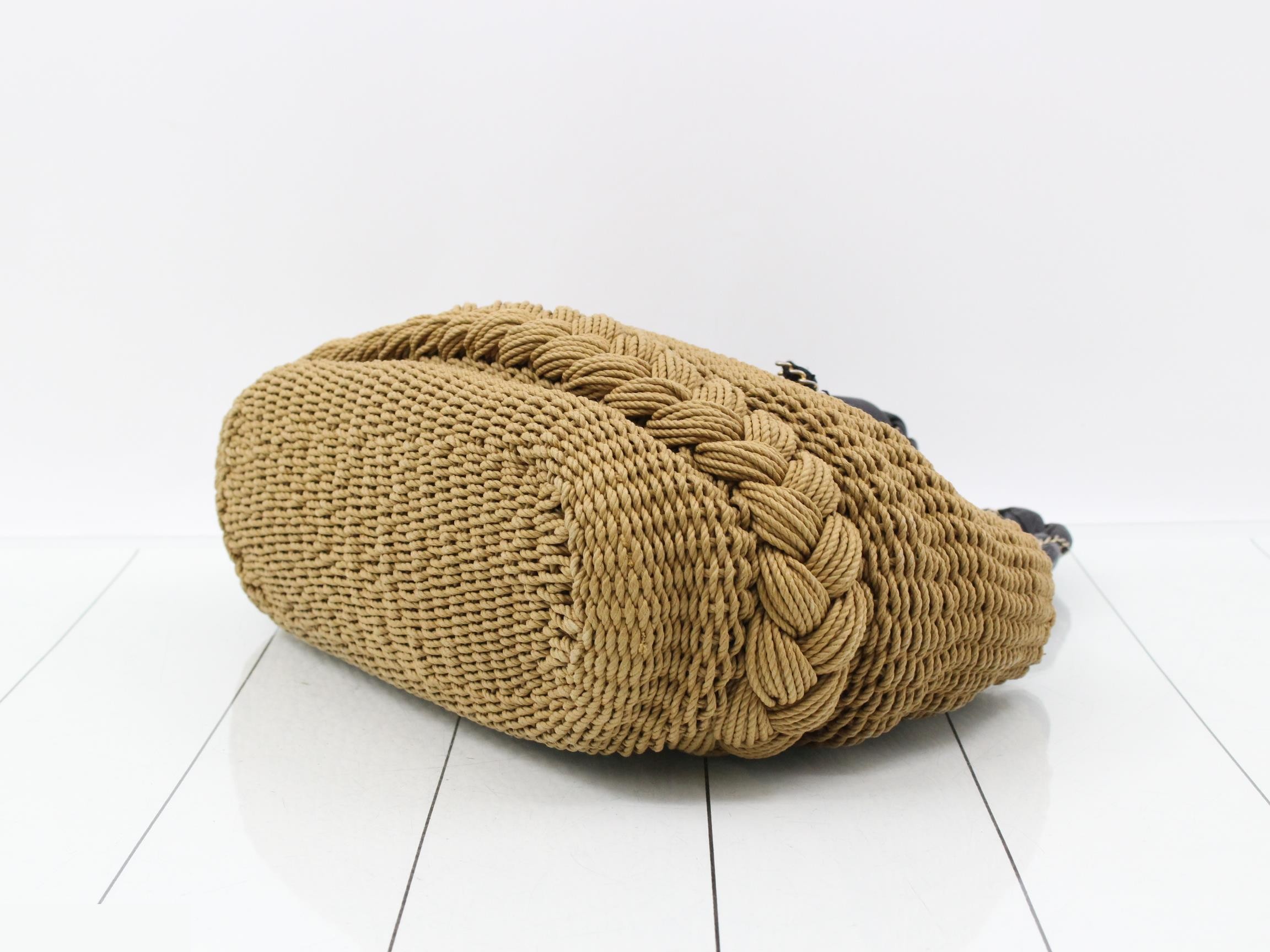 Coco Country Raffia Charm Shoulder Bag — view 6