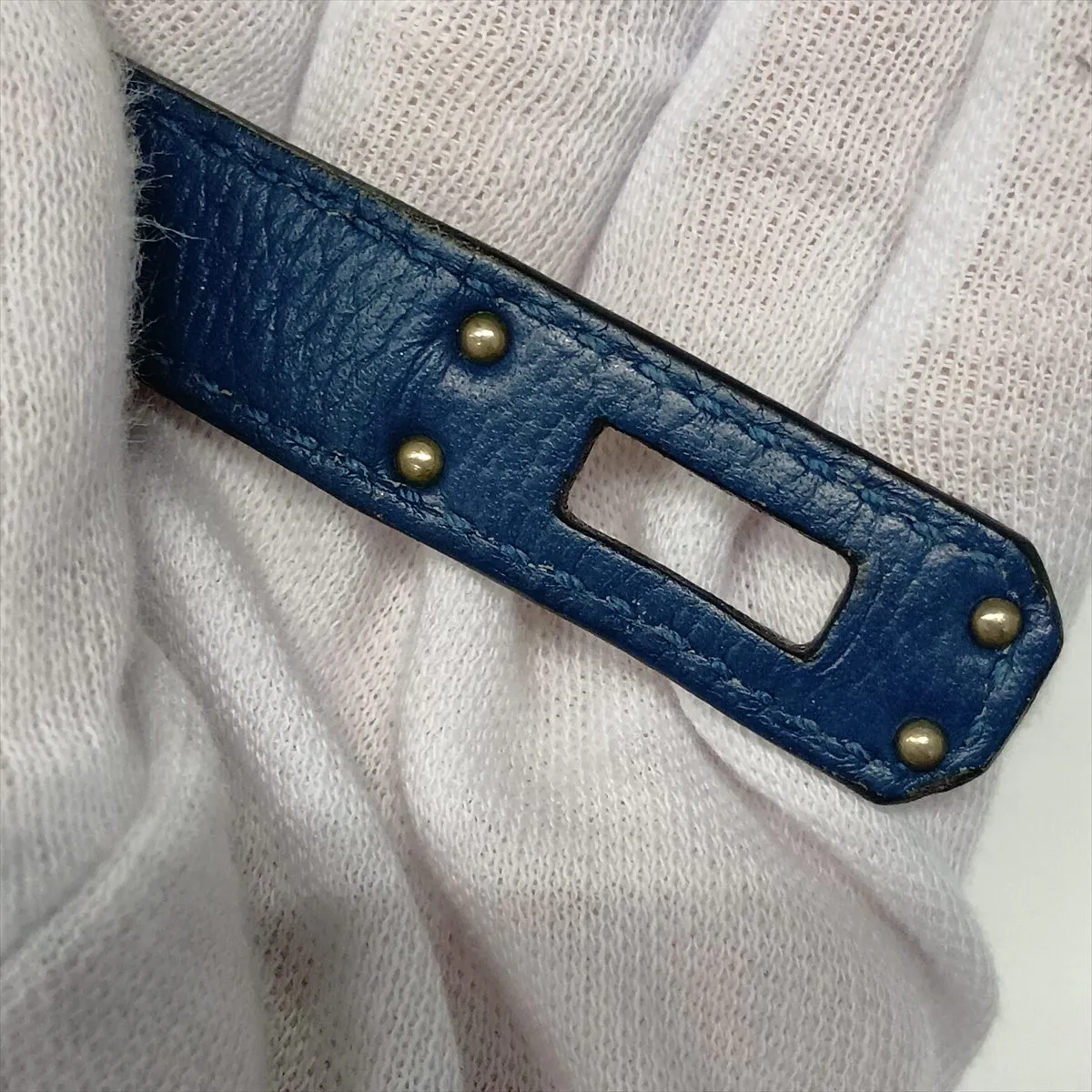 Birkin 25 Retourne Togo Deep Blue Silver Hardware Year: 2020 — view 12