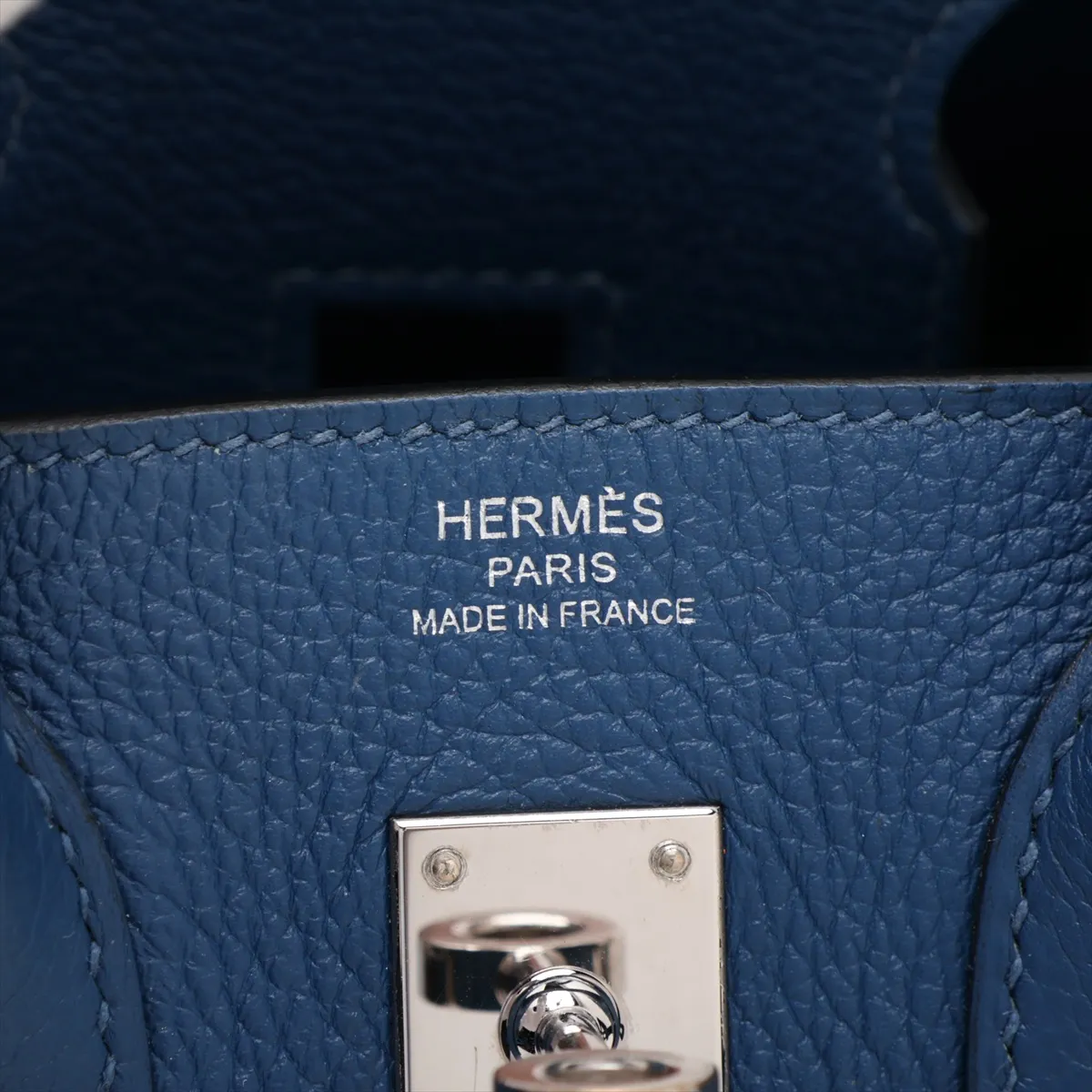 Birkin 25 Retourne Togo Deep Blue Silver Hardware Year: 2020 — view 10