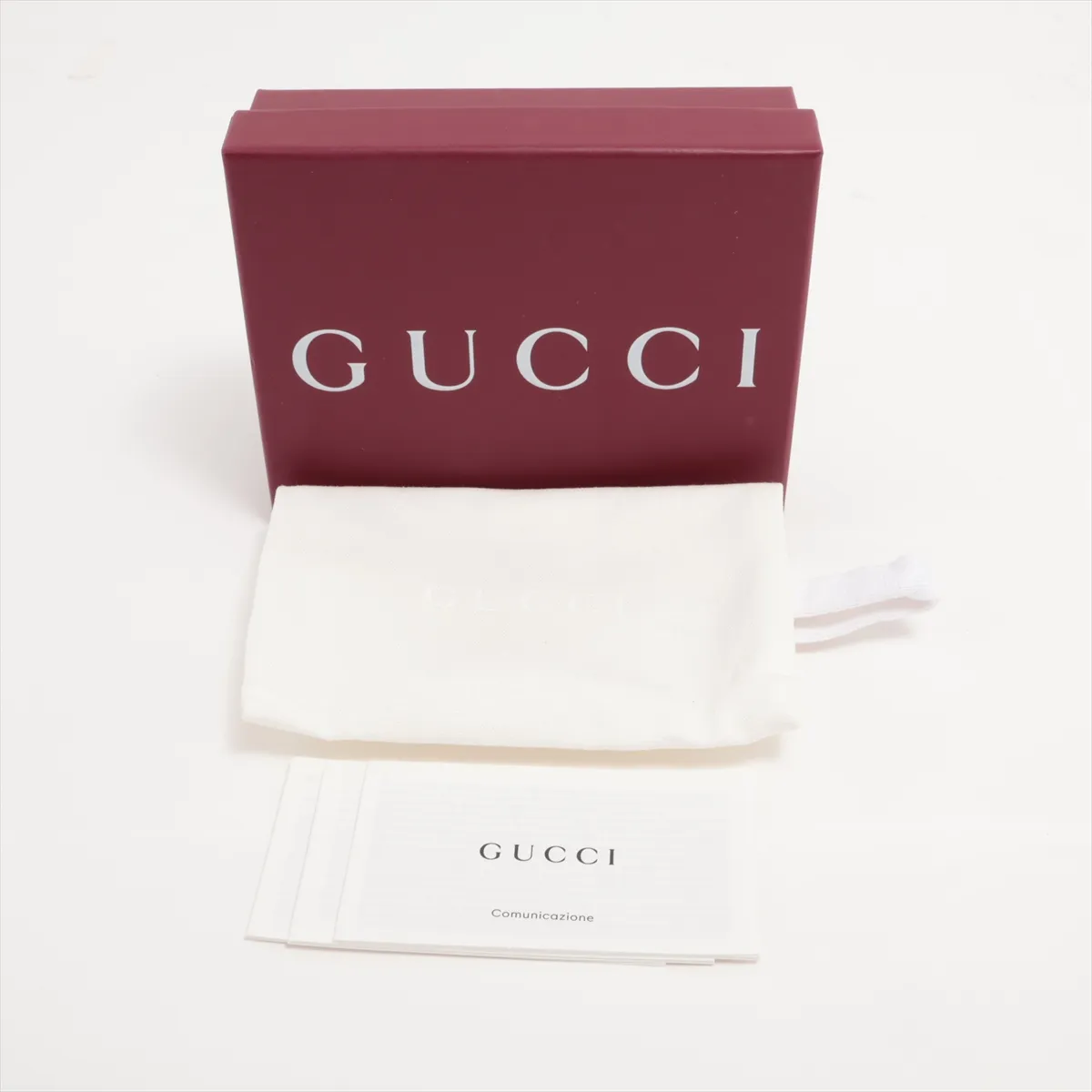 Double G 466492 PVC x Leather Compact Wallet Silver — view 7