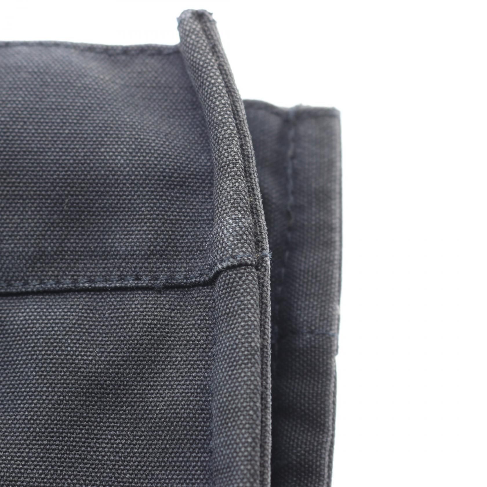 Fourre-tout Mm Tote Bag Navy Brown Canvas — view 8