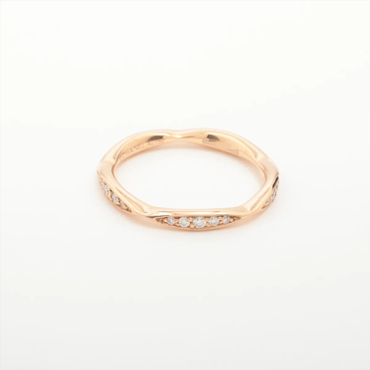 Camellia Full Eternity Diamond Ring, 750 (PG), 1.9g, Size 49, EO4619