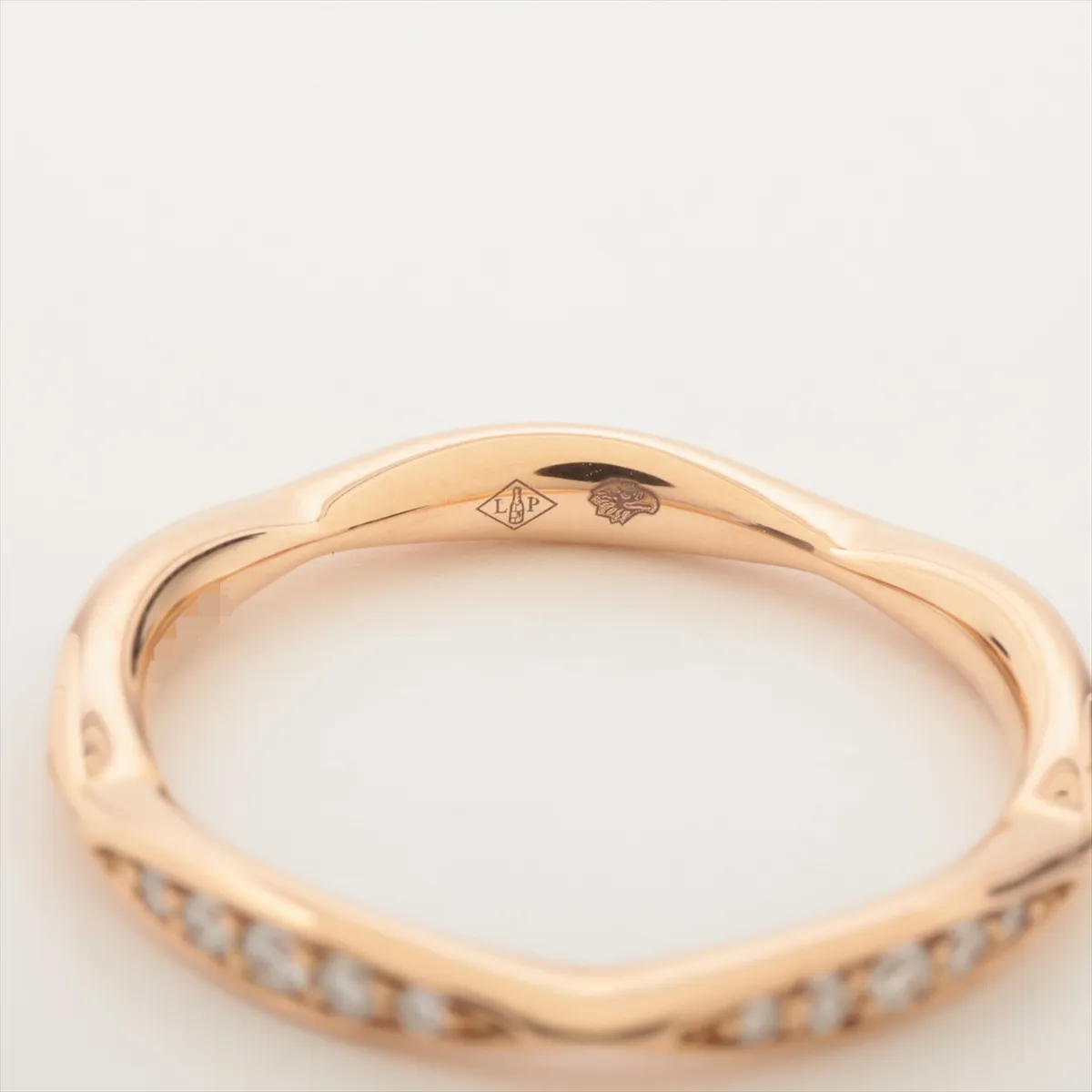 Camellia Full Eternity Diamond Ring, 750 (PG), 1.9g, Size 49, EO4619 — view 4