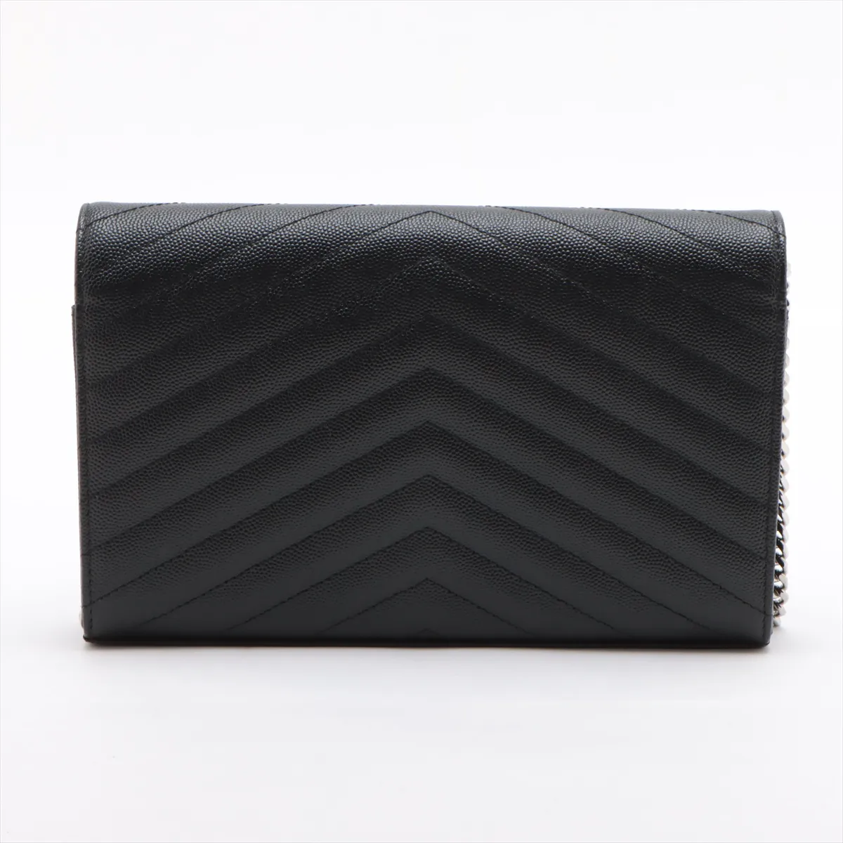 Cassandra Leather Chain Wallet Black 377828 — view 2