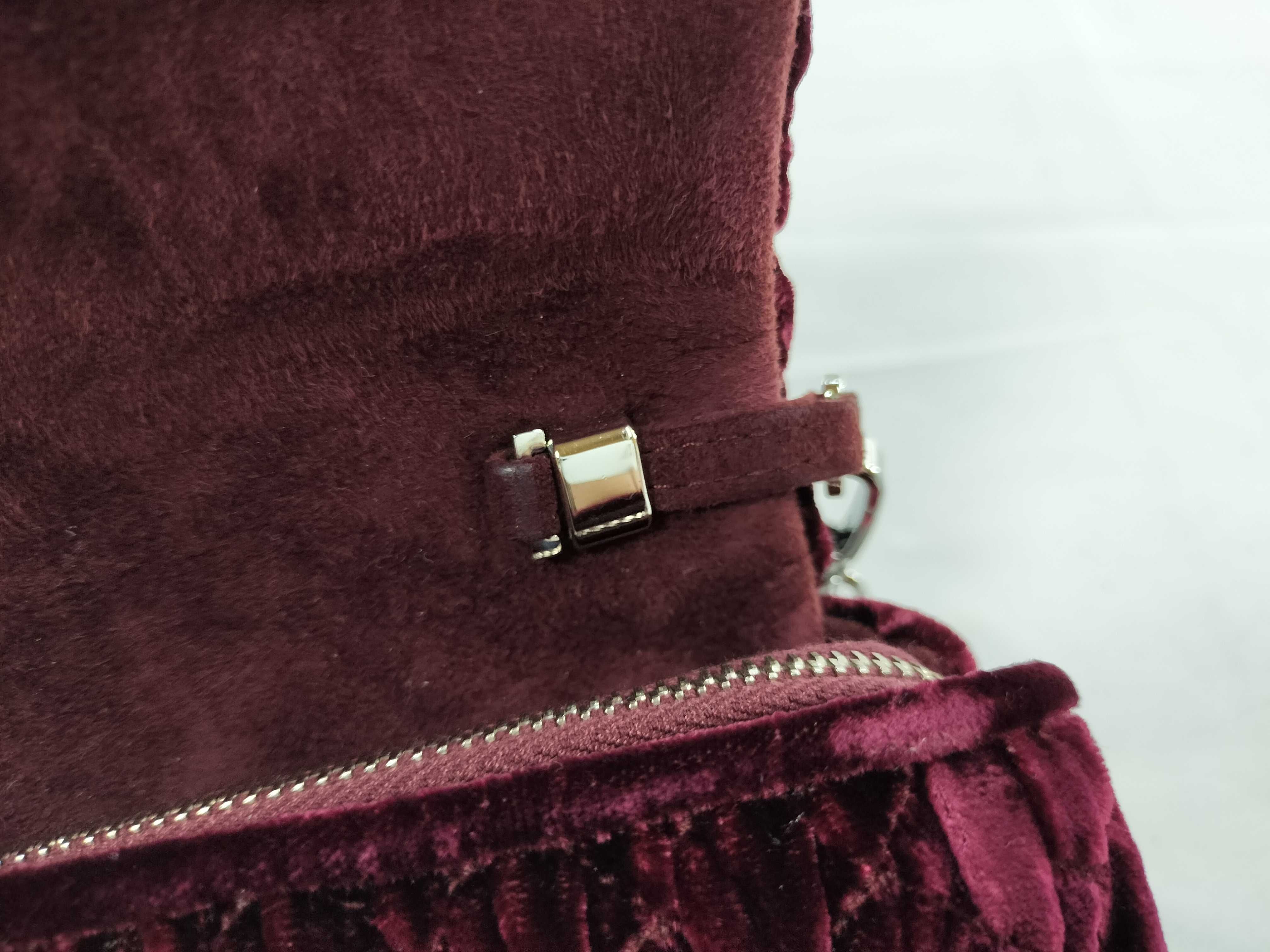velour chain shoulder bag — view 5