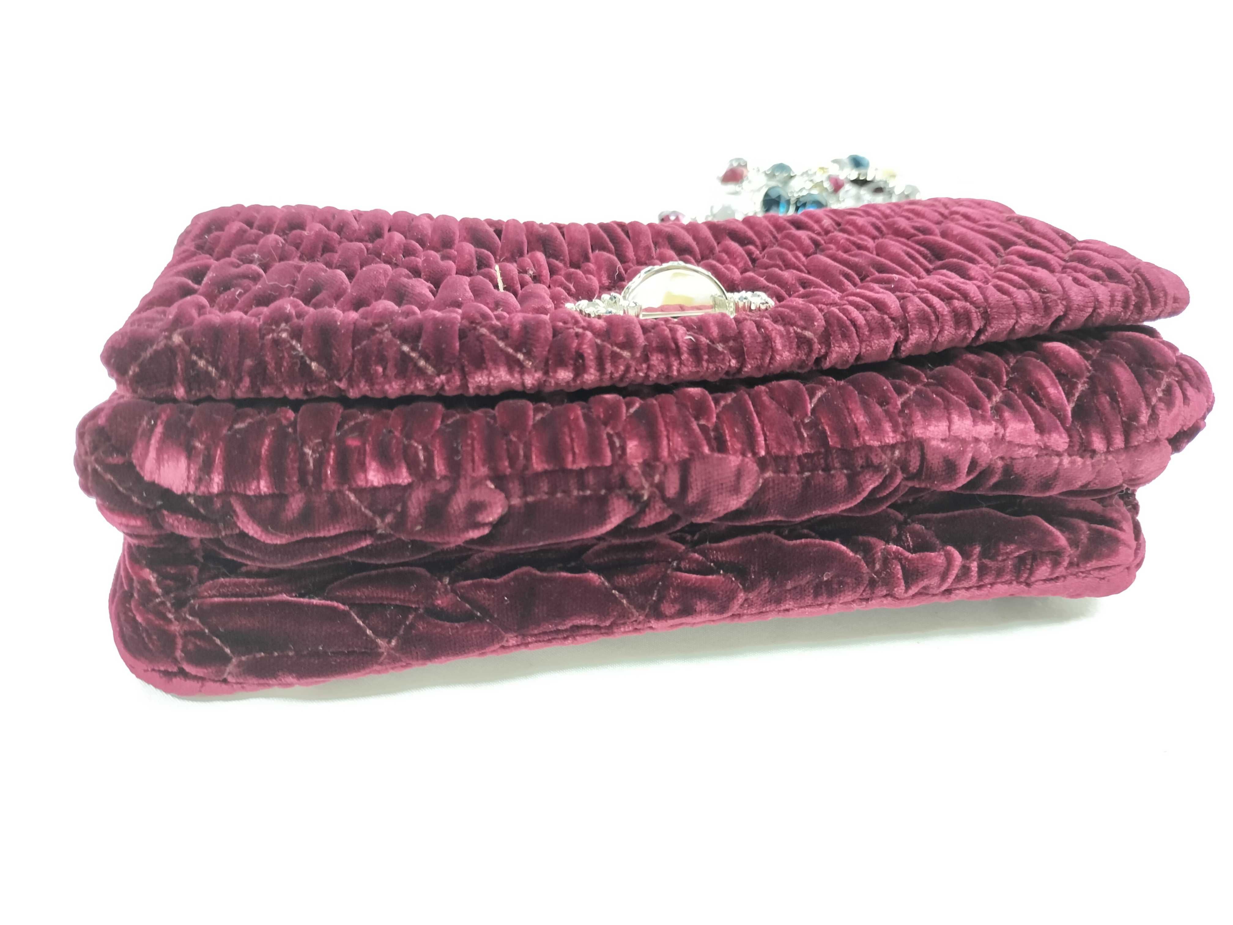 velour chain shoulder bag — view 7
