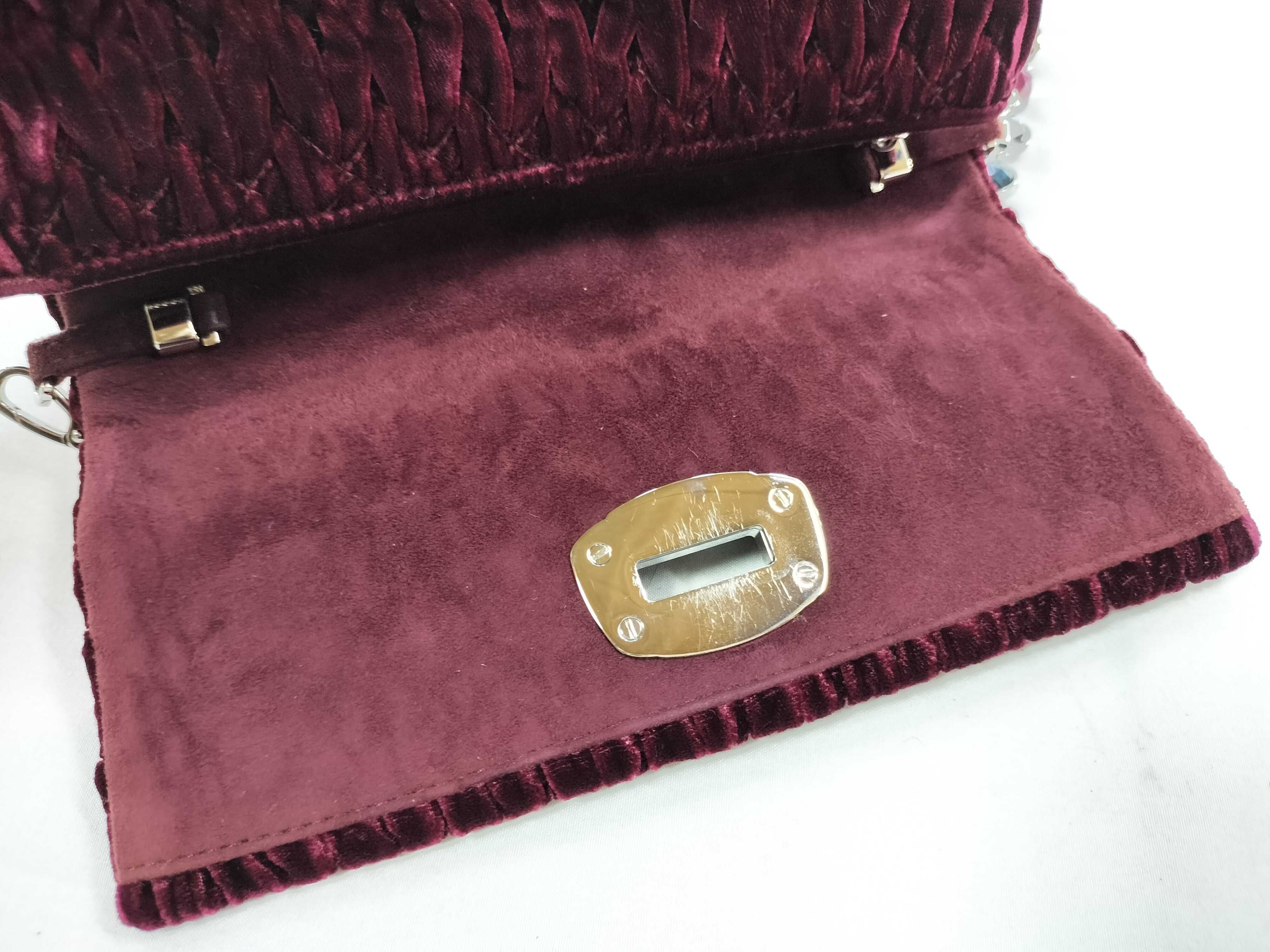 velour chain shoulder bag — view 8