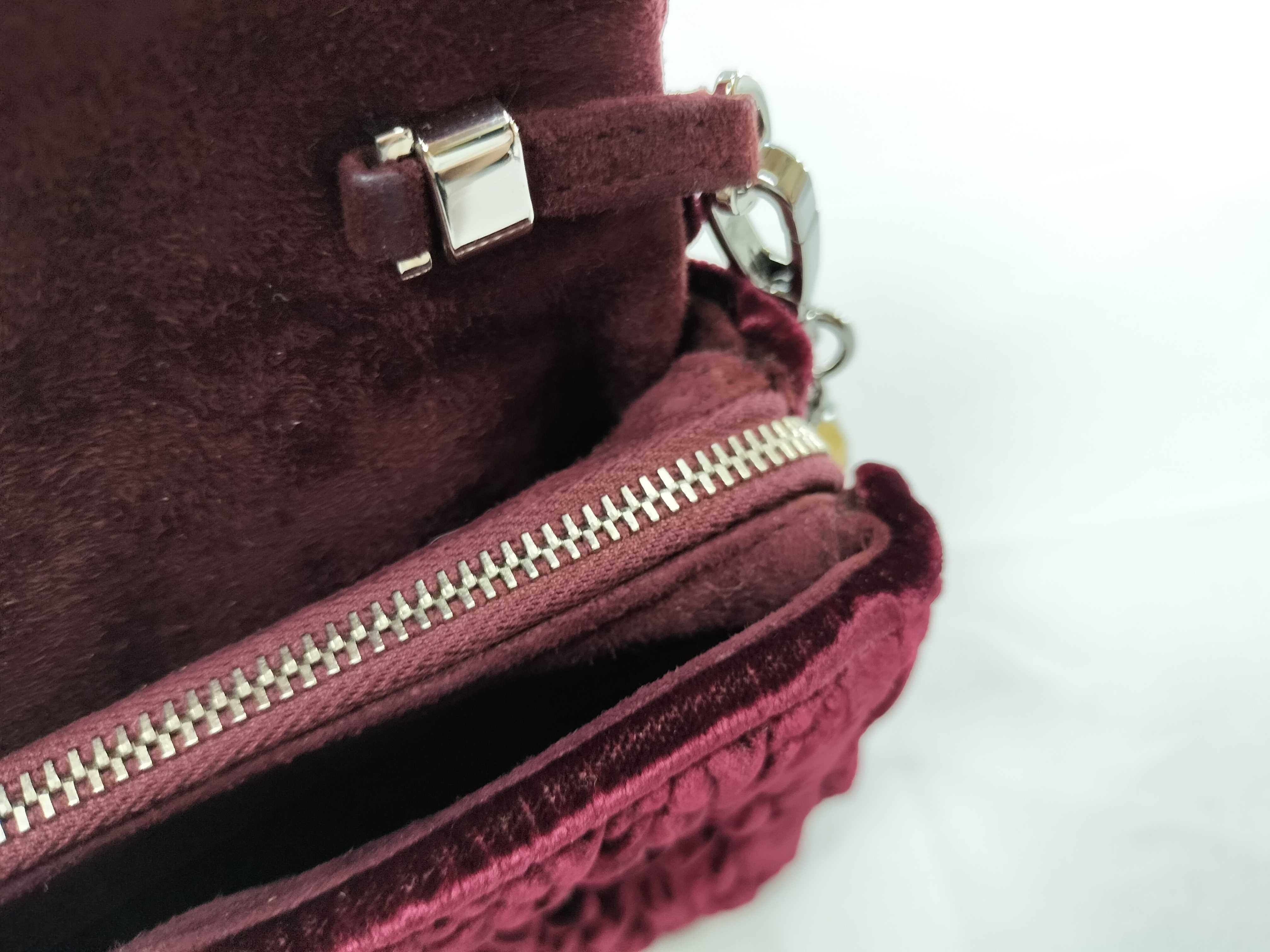 velour chain shoulder bag — view 9