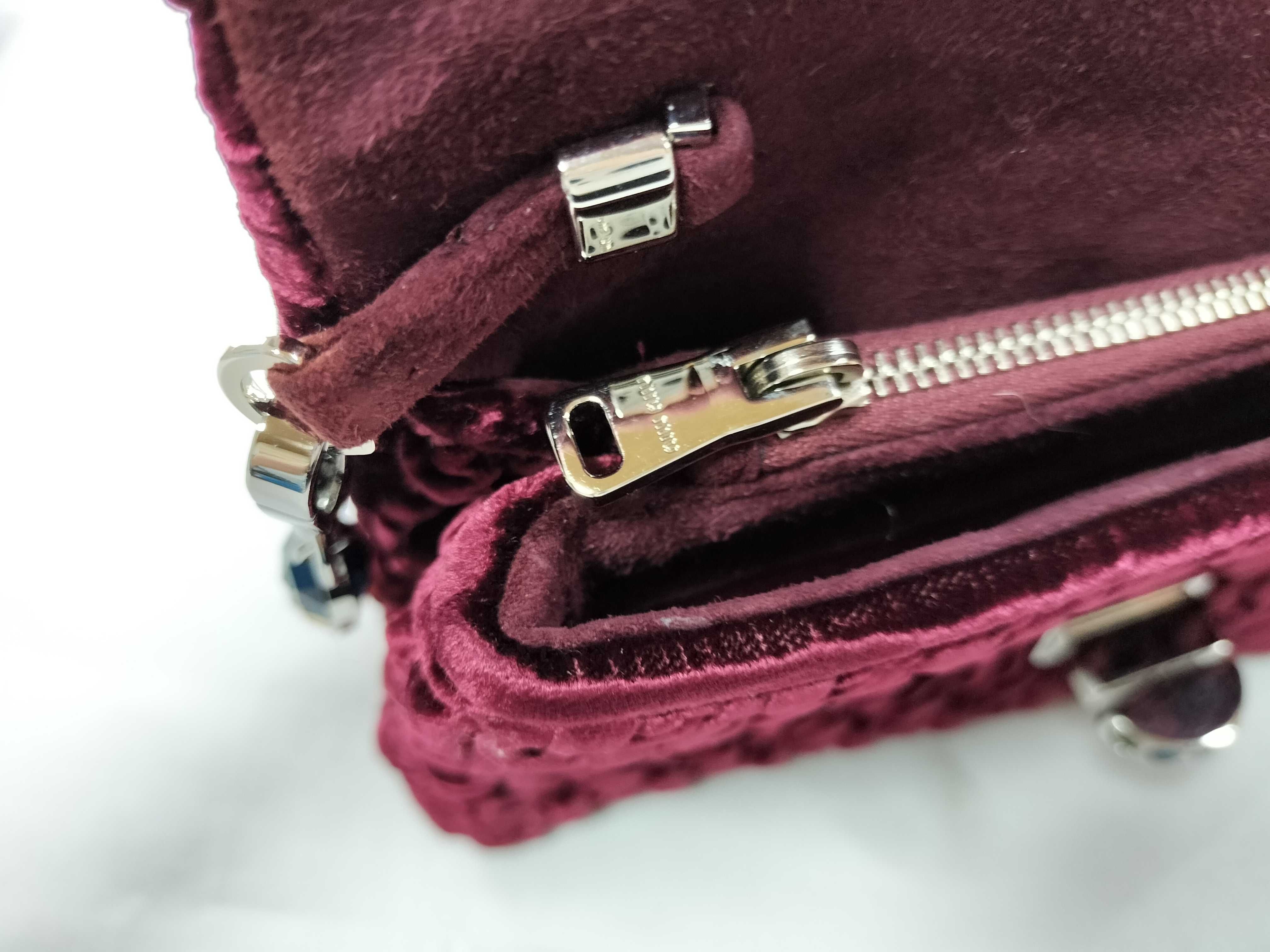 velour chain shoulder bag — view 10