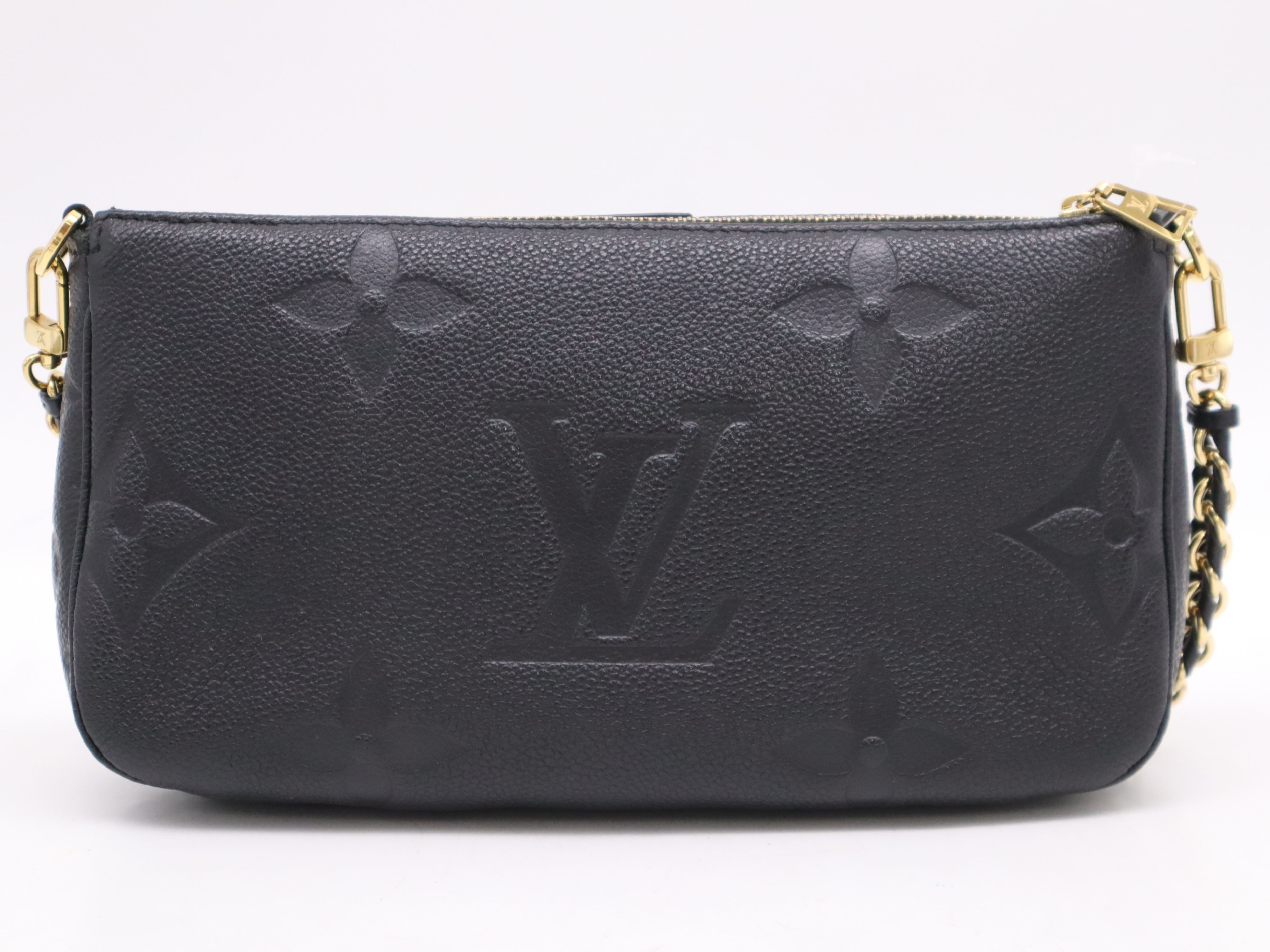 M80399 Monogram Empreint Multi Pochette Accessories Noir Shoulder Bag with Shoulder Strap and Storage Bag — view 2
