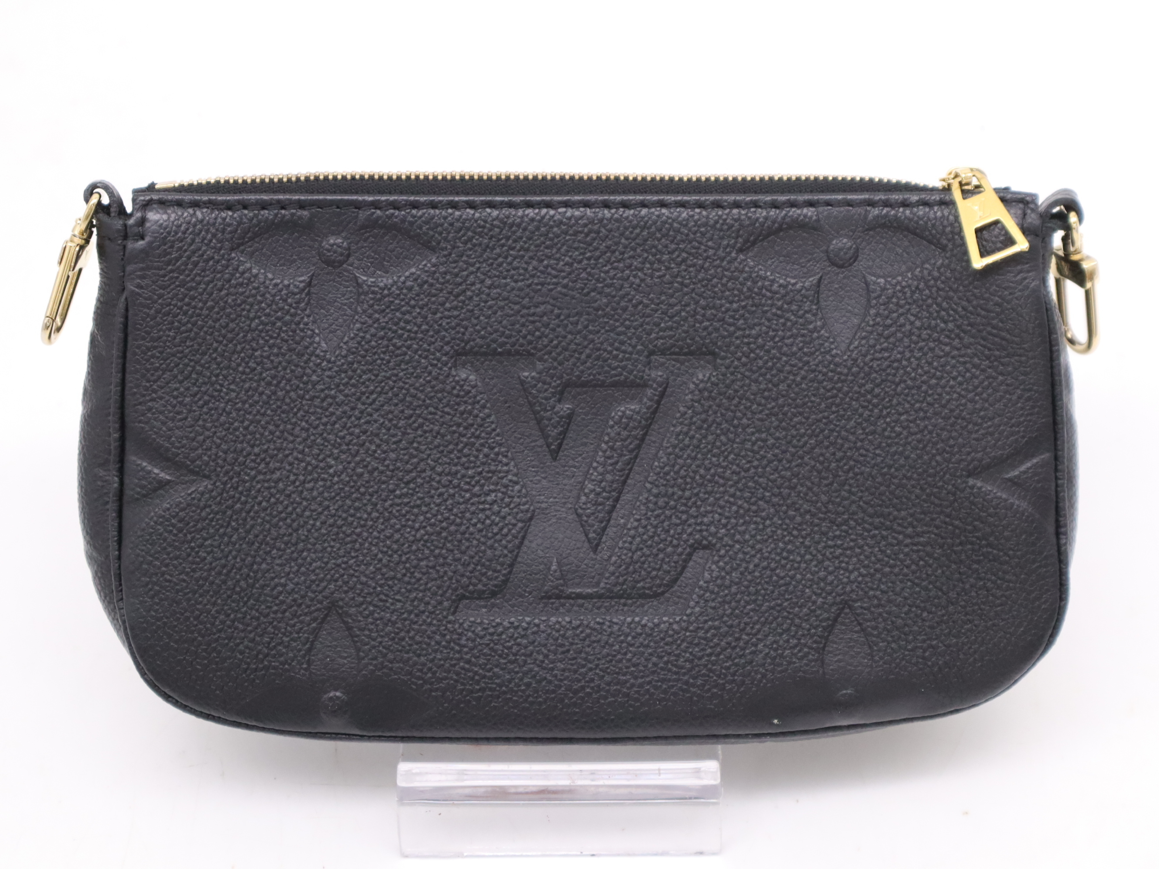 M80399 Monogram Empreint Multi Pochette Accessories Noir Shoulder Bag with Shoulder Strap and Storage Bag — view 12