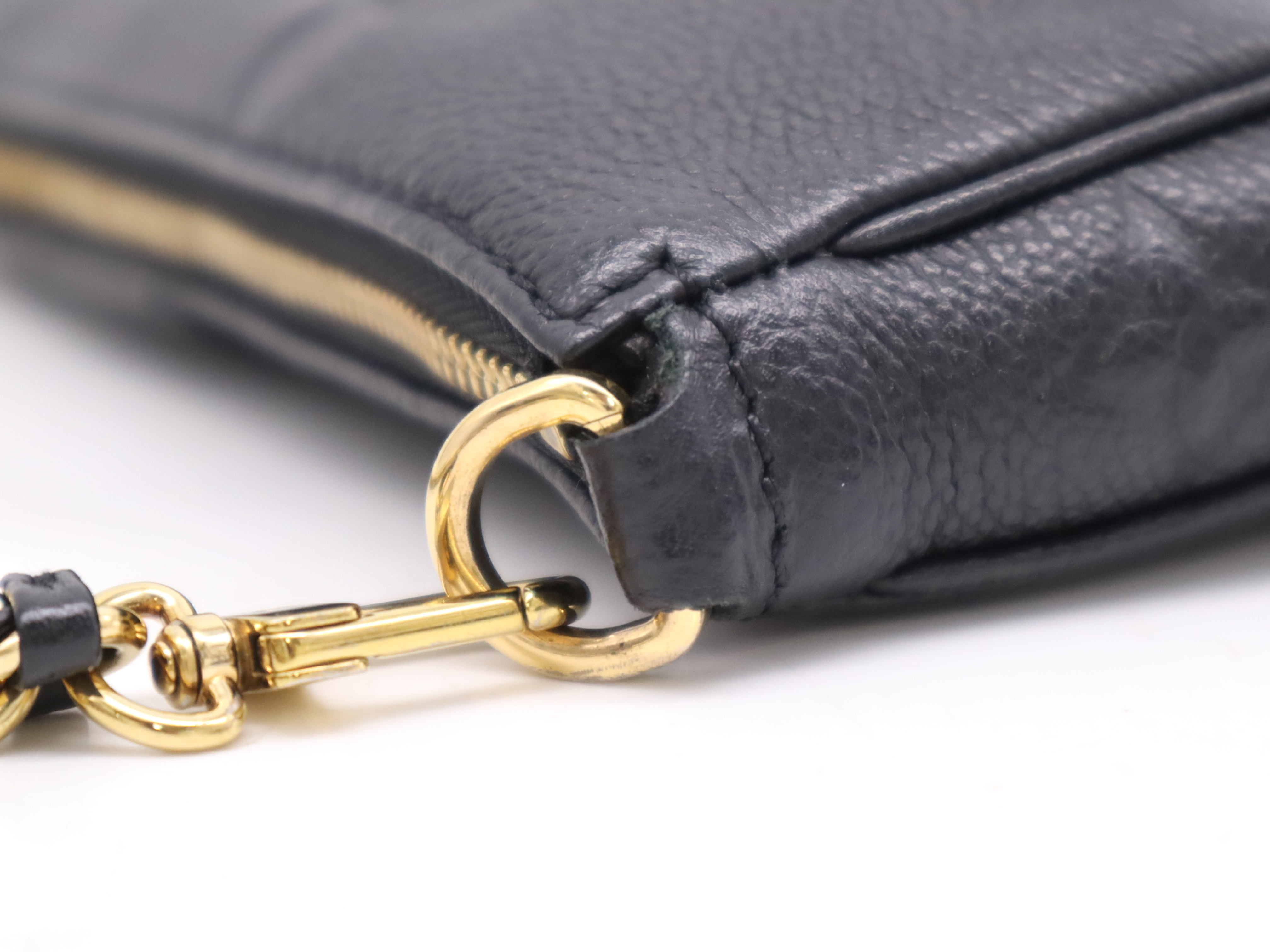 M80399 Monogram Empreint Multi Pochette Accessories Noir Shoulder Bag with Shoulder Strap and Storage Bag — view 7
