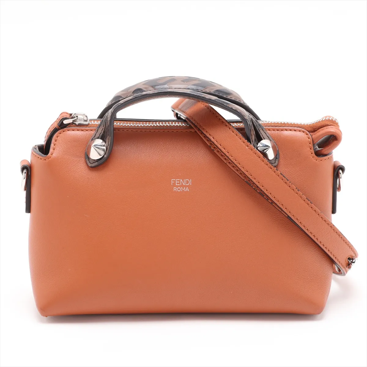 By The Way Mini 8BL145 Leather Handbag Brown