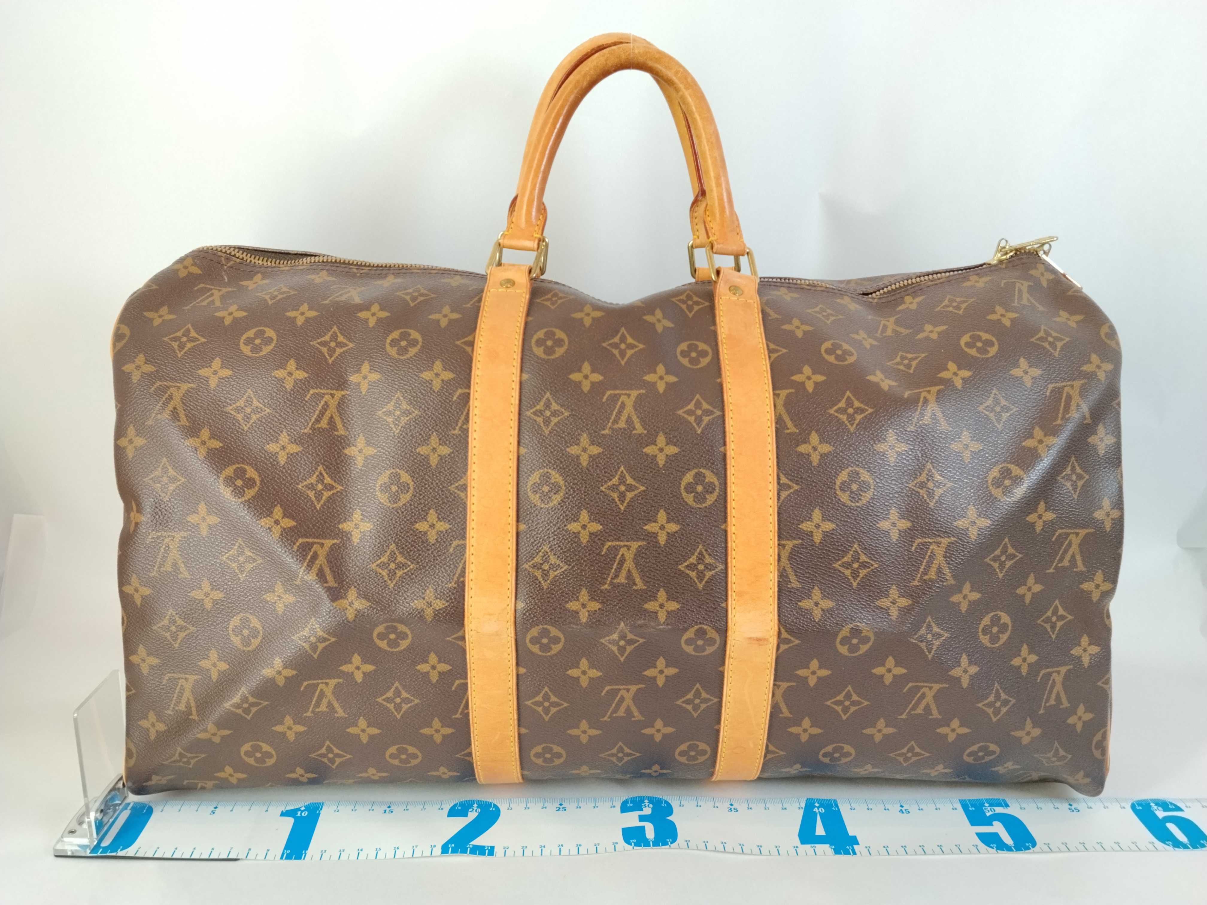 Monogram Keepall 55 M41424 FL1919 Brown Boston Bag — view 2
