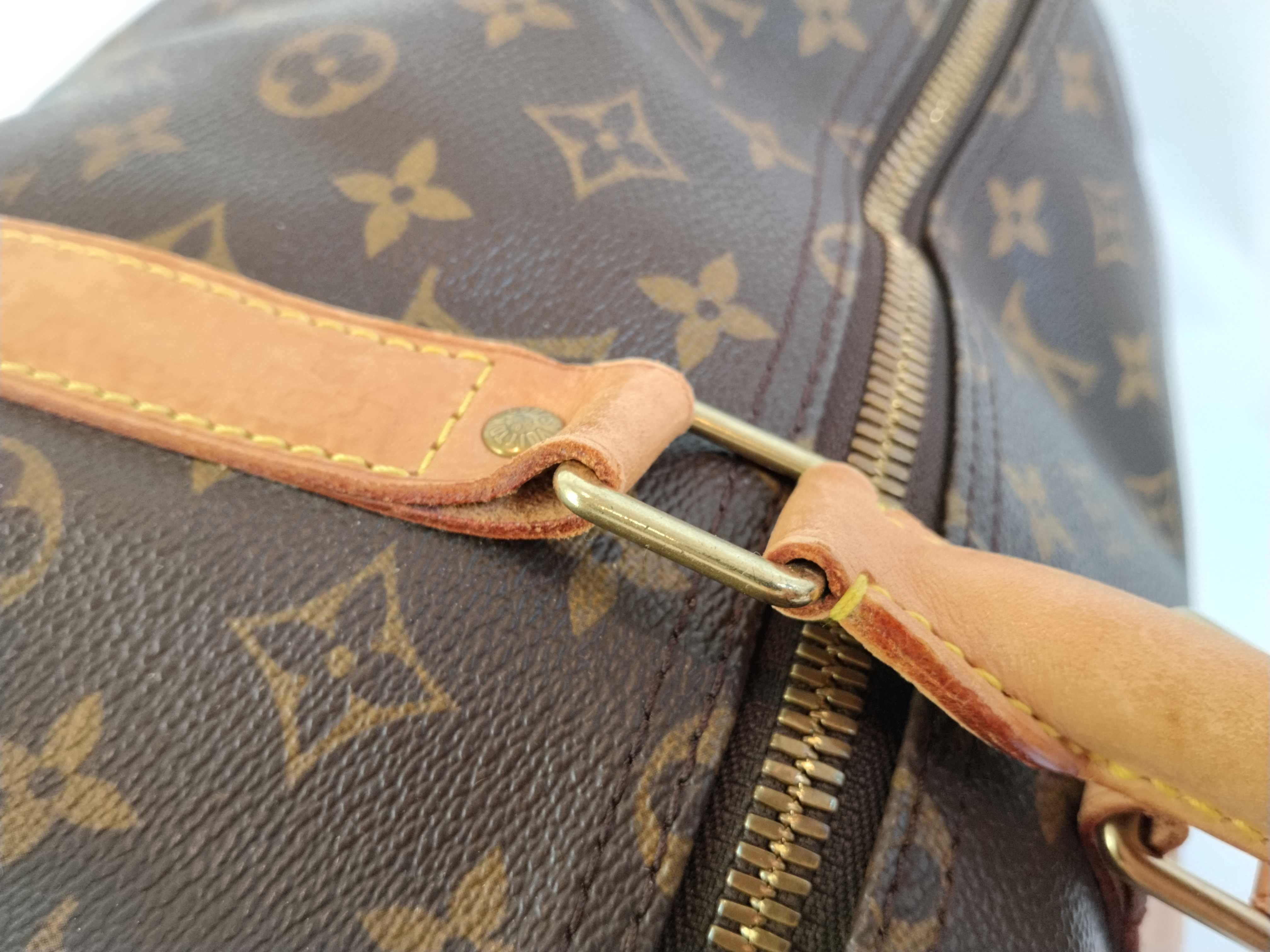 Monogram Keepall 55 M41424 FL1919 Brown Boston Bag — view 6