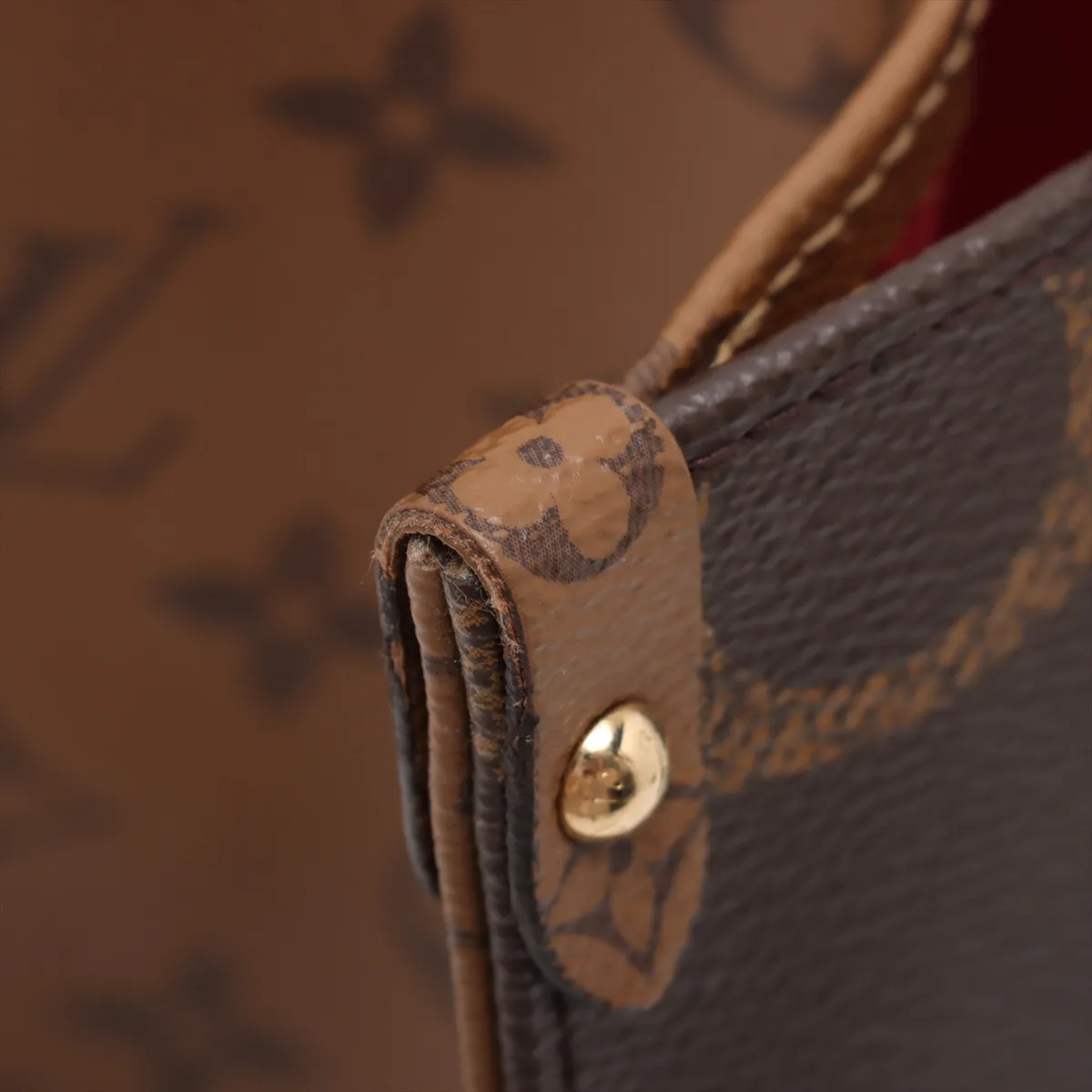 Giant Monogram Reverse OnTheGo MM M45321 Brown (RFID detected) — view 14