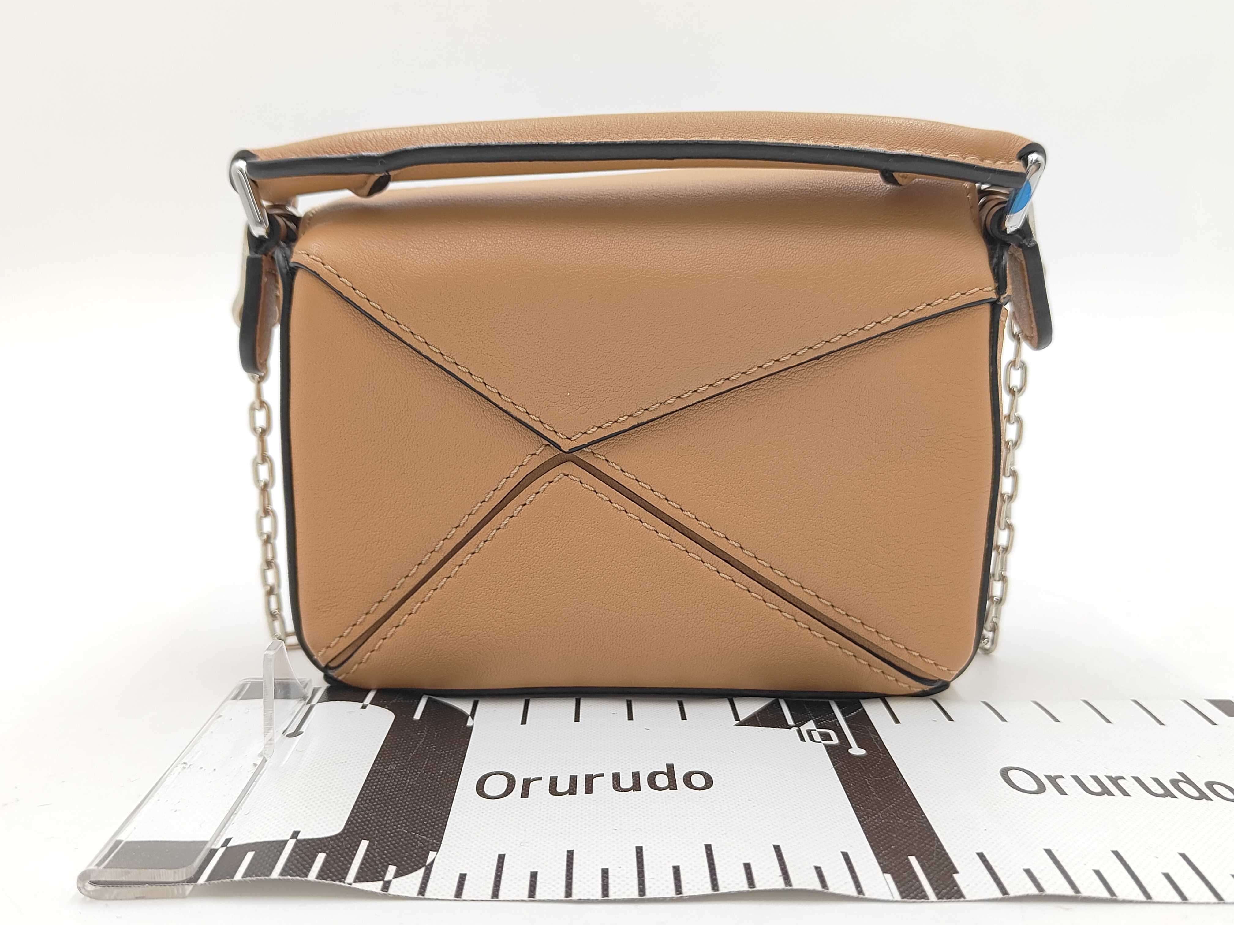 Puzzle Nano Leather Light Brown Shoulder Bag/Handbag — view 2
