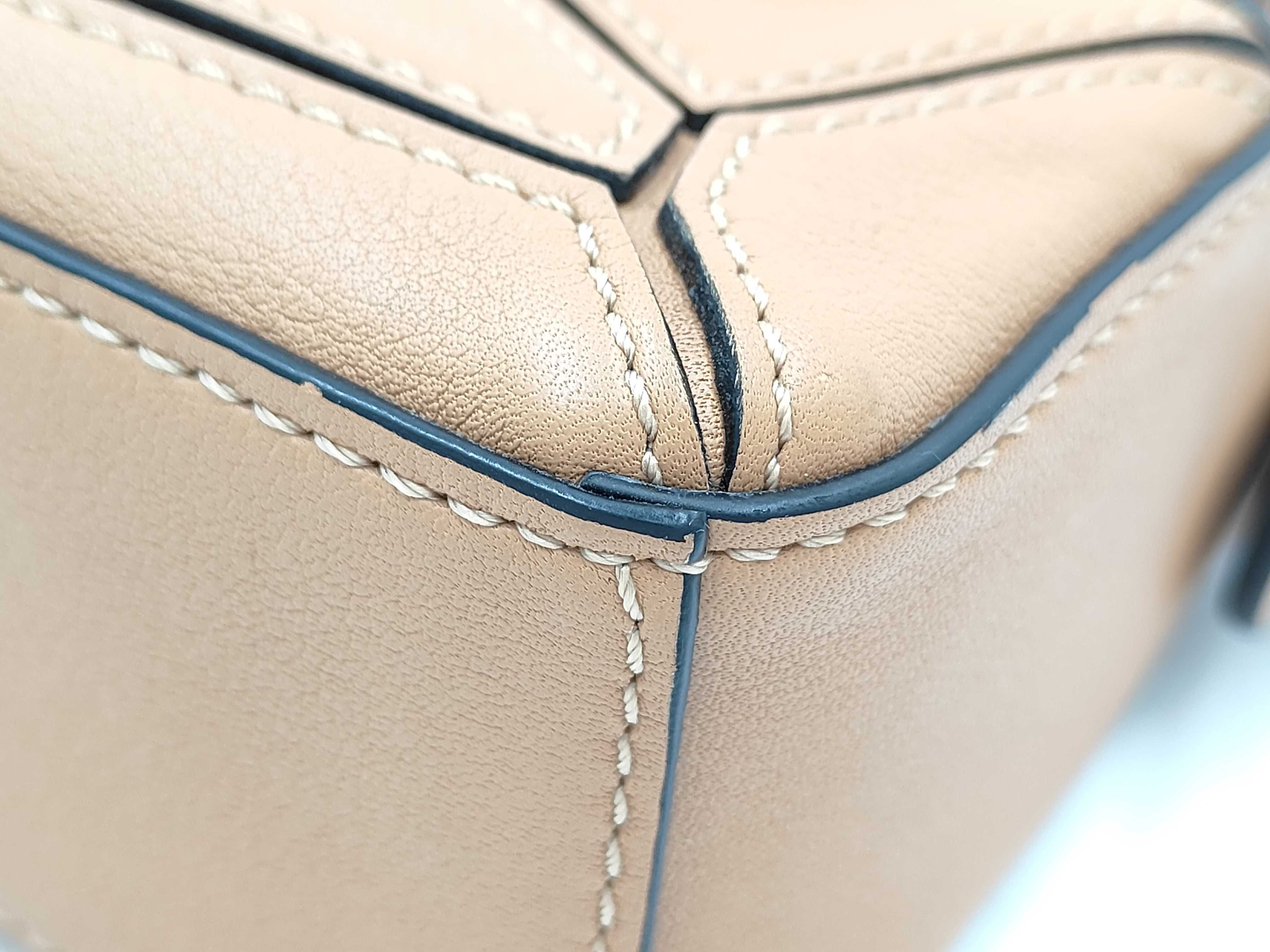 Puzzle Nano Leather Light Brown Shoulder Bag/Handbag — view 11