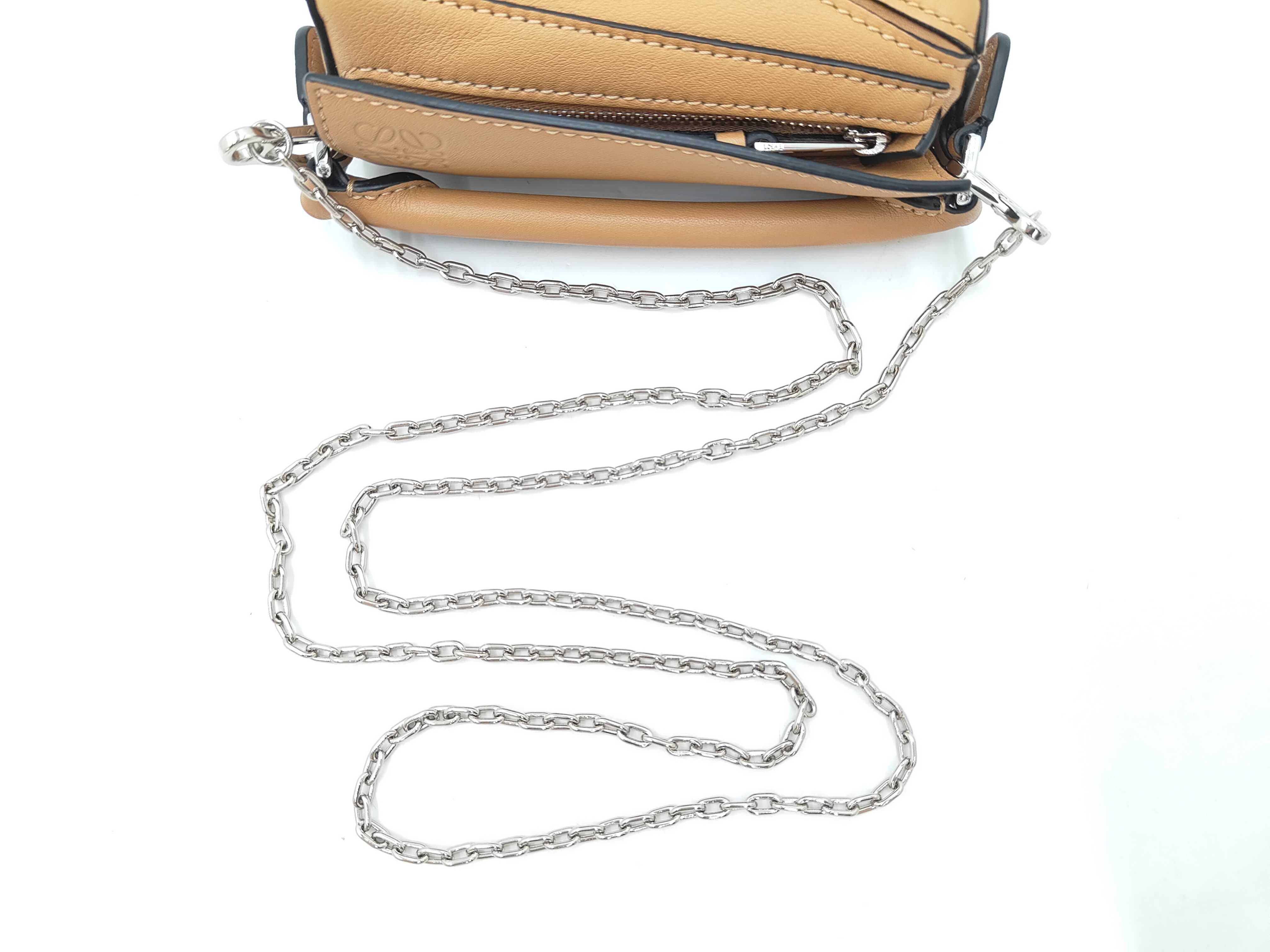 Puzzle Nano Leather Light Brown Shoulder Bag/Handbag — view 3