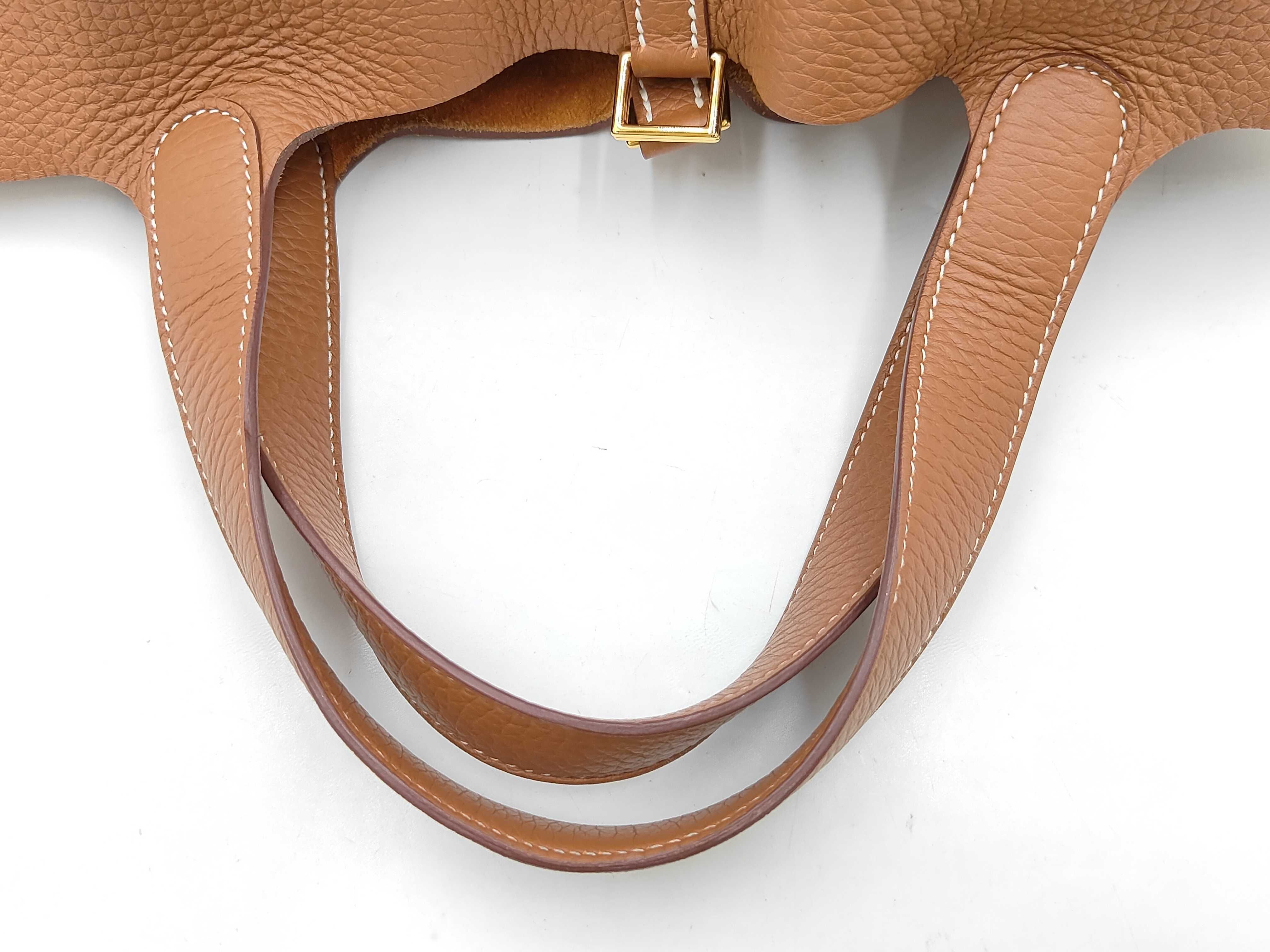 Picotin Taurillon Leather Gold Hardware G Stamp Handbag — view 3