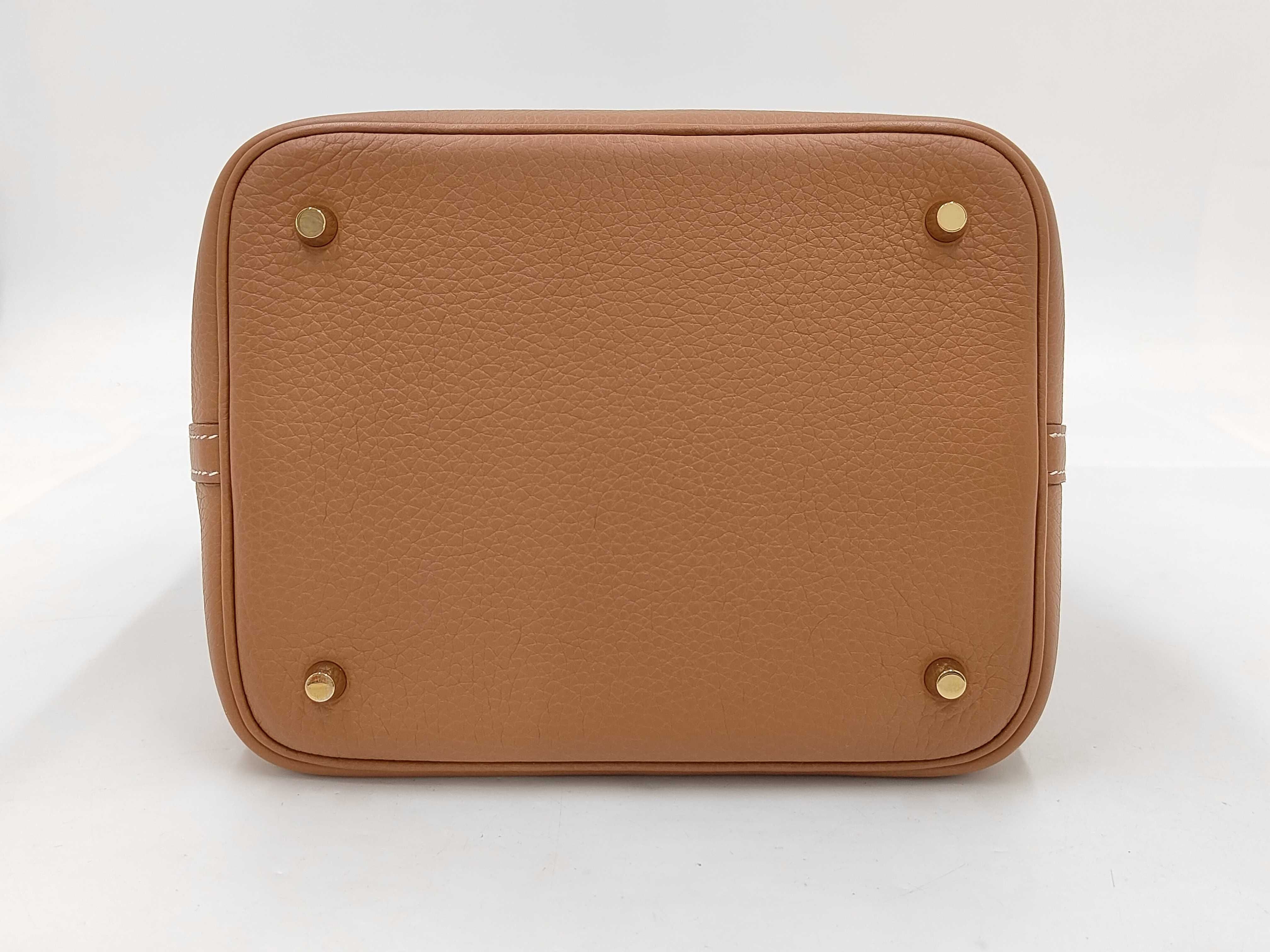 Picotin Taurillon Leather Gold Hardware G Stamp Handbag — view 6