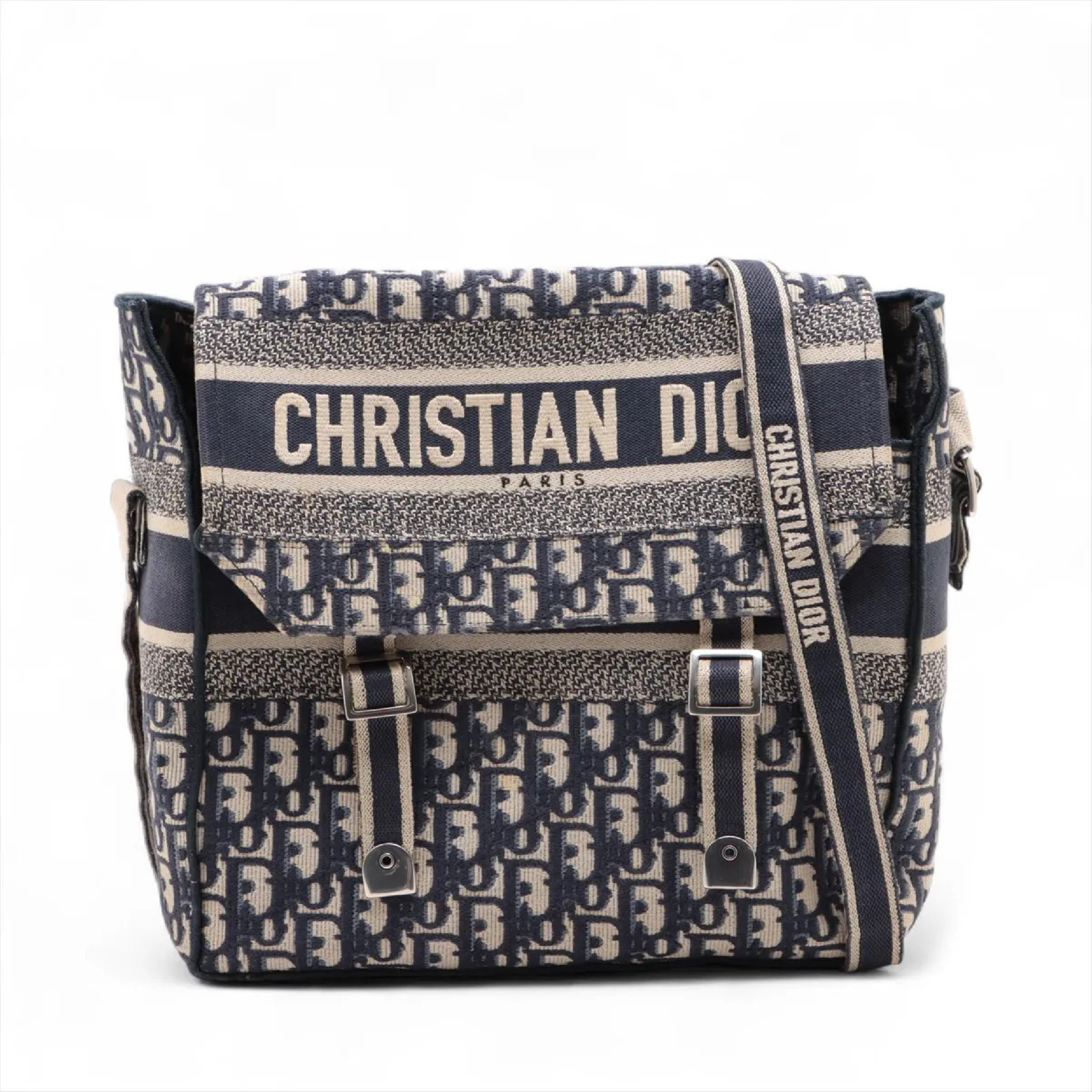 Oblique Canvas Shoulder Bag