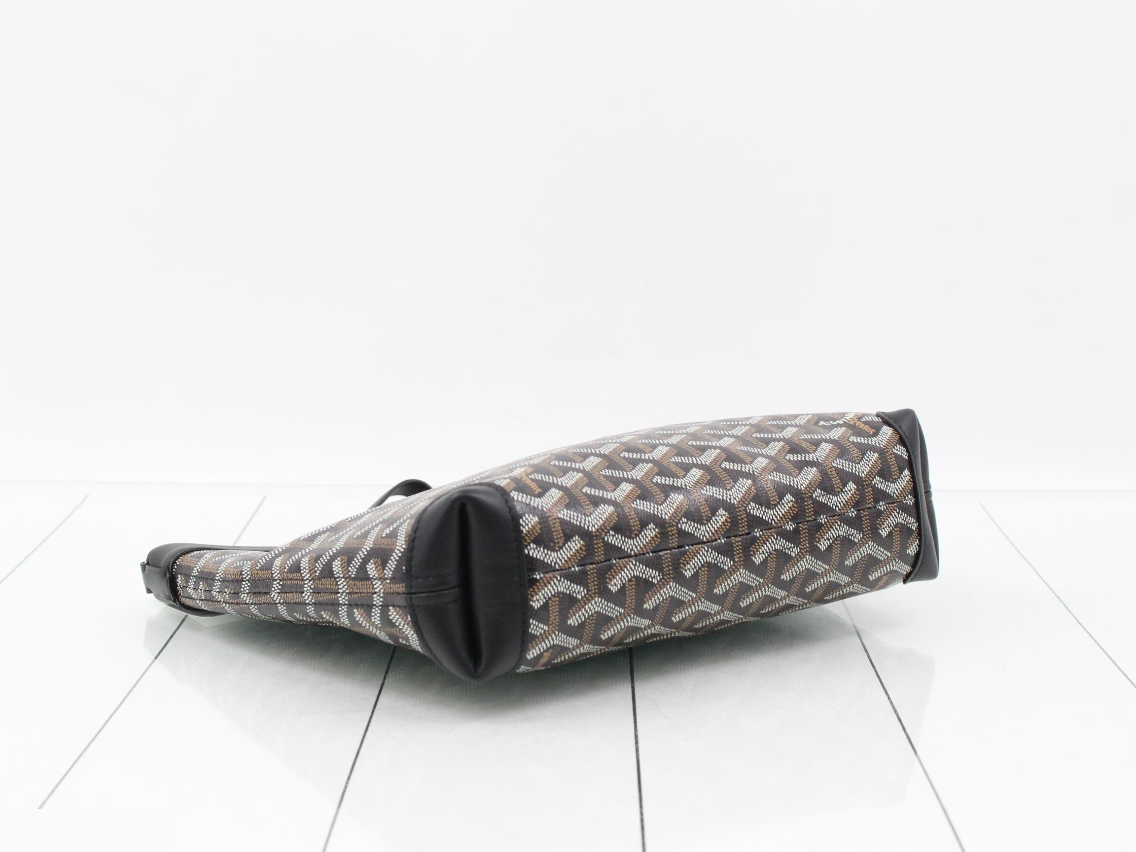 Conti Clutch Bag, PVC/Leather, Black — view 5