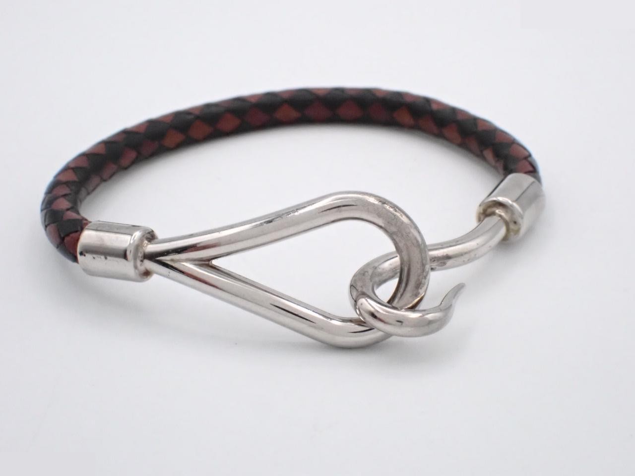 Leather bracelet, jumbo bracelet, wrist circumference approximately 15 cm — view 3