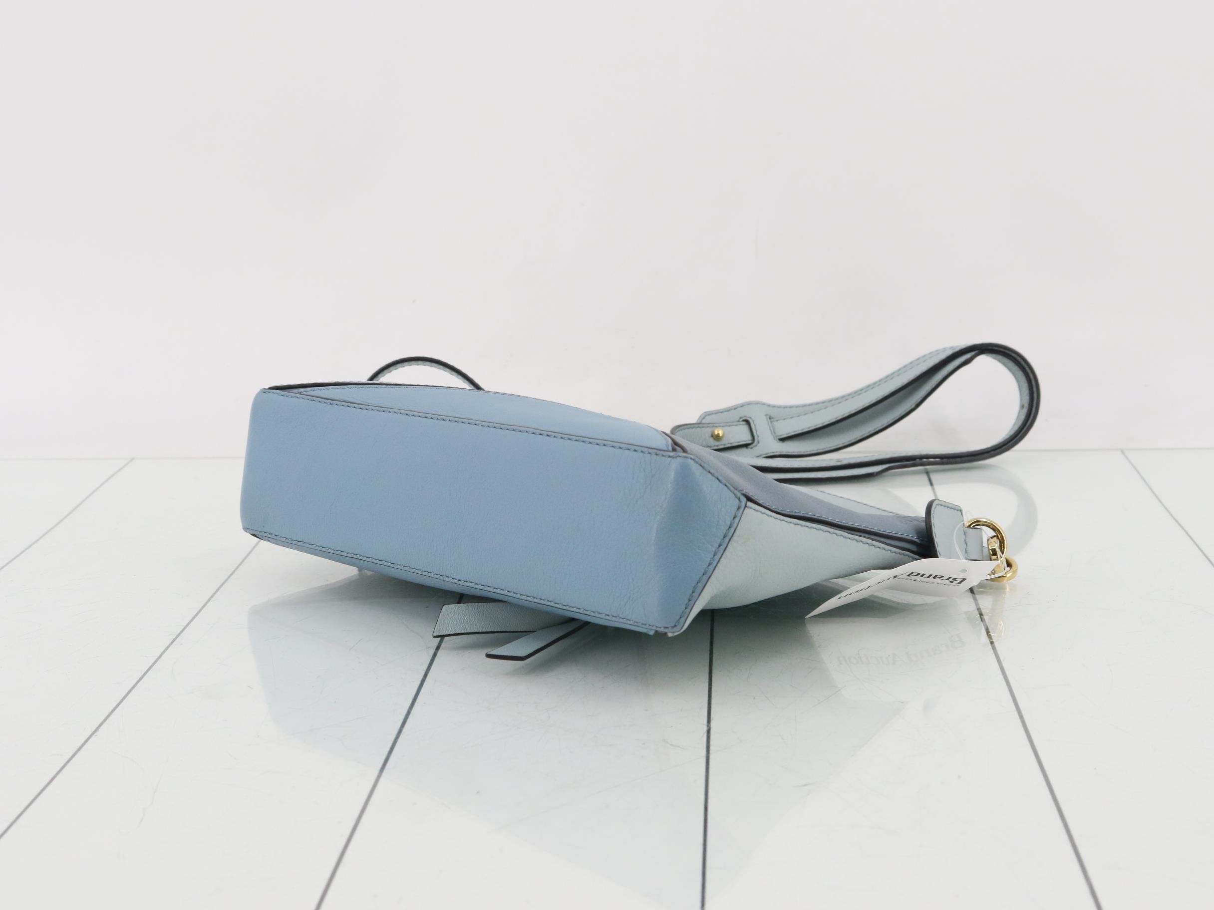 Puzzle Bag, Calfskin, Blue — view 6