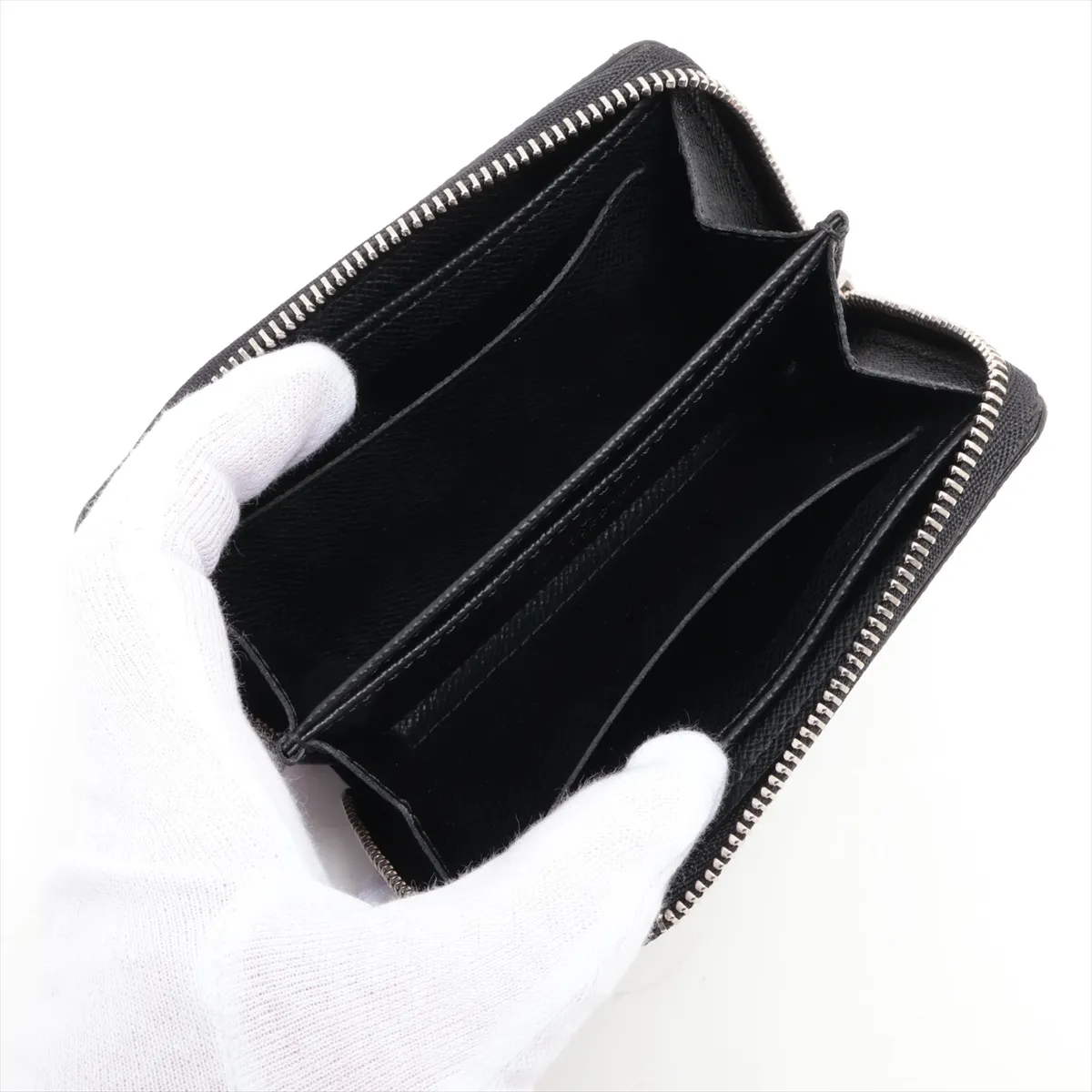 Damier Graphite Zippy Coin Purse N63076 MI4160 Black Coin Purse — view 3