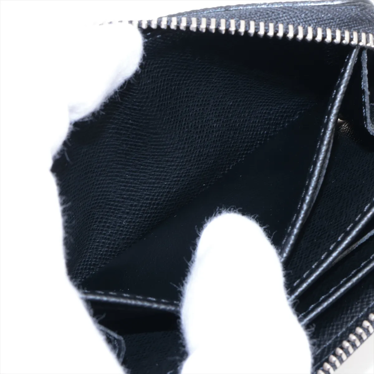 Damier Graphite Zippy Coin Purse N63076 MI4160 Black Coin Purse — view 4