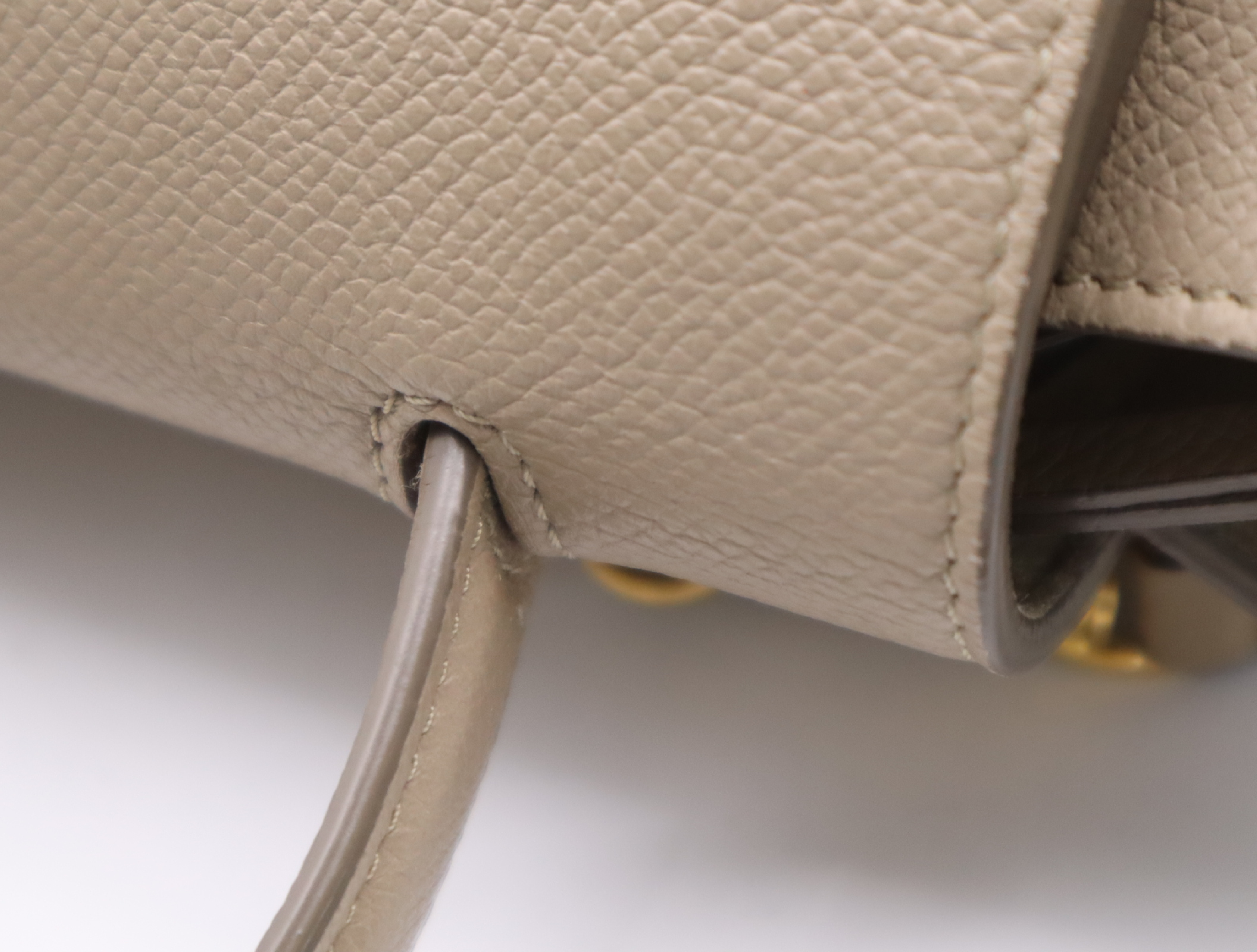 Leather Nano Belt Bag, 2-Way Handbag, Beige, with Shoulder Strap, Shoulder Bag — view 10