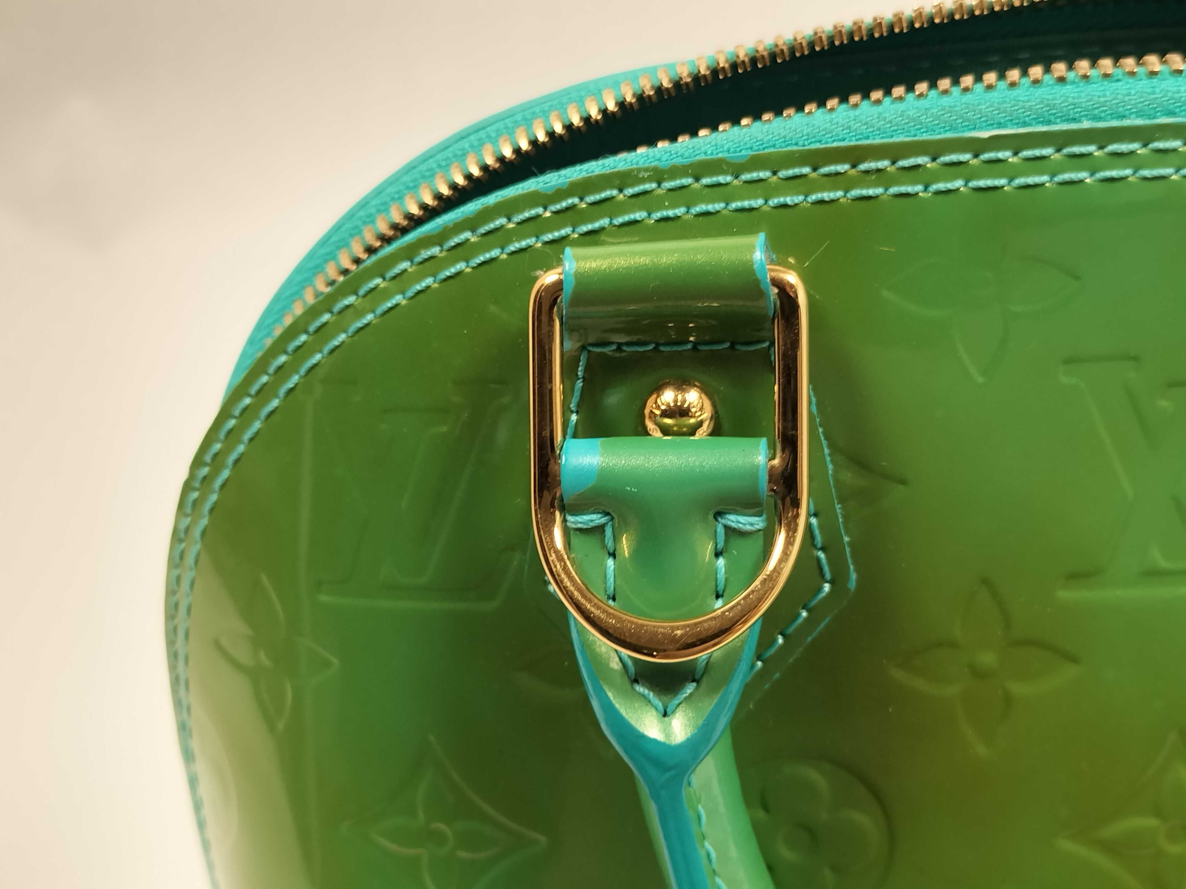 Vernis Alma BB 2-Way Handbag, Green, M91696 — view 5