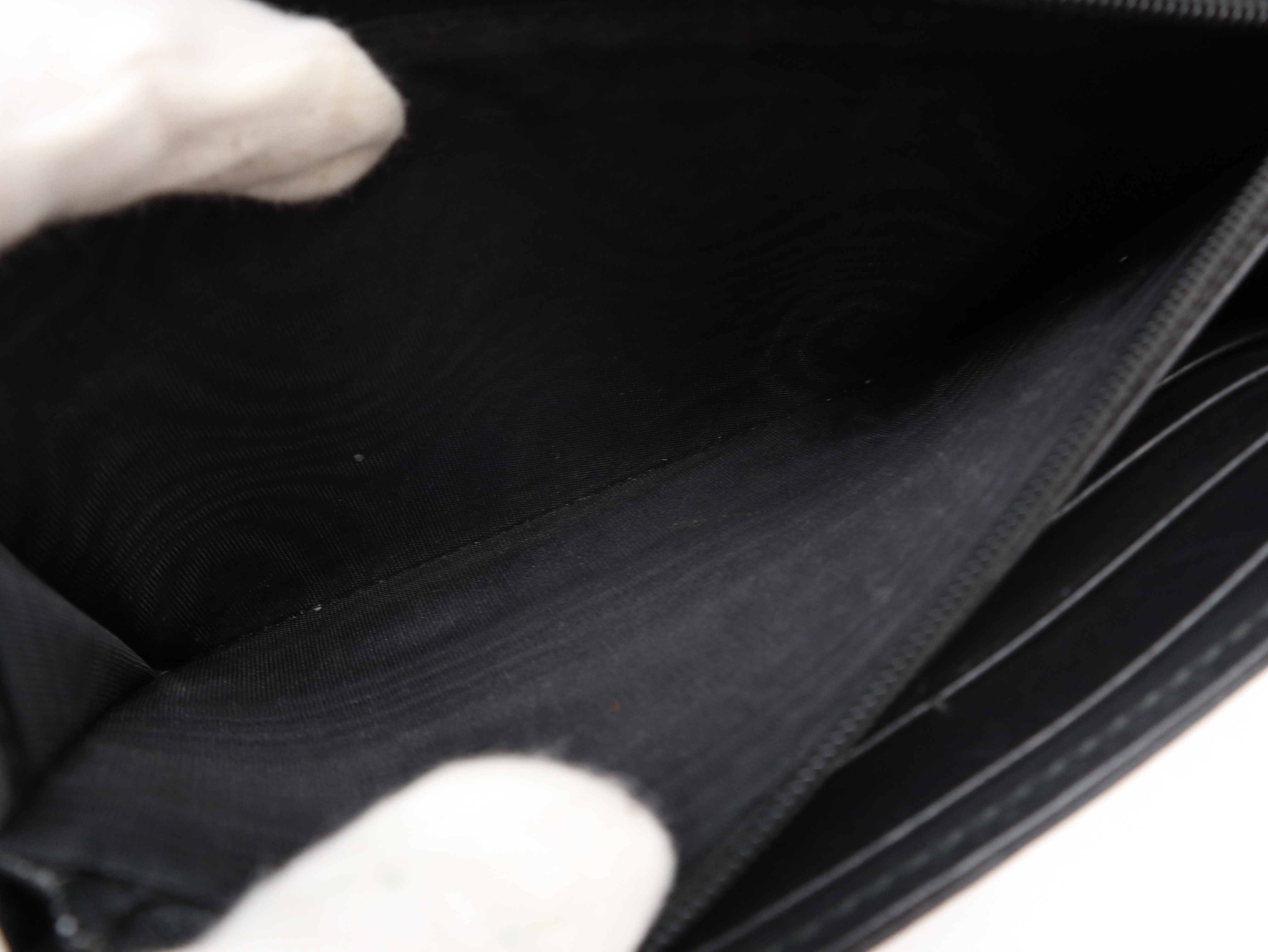 443436 GG Marmont Continental Wallet Pearl Black — view 11