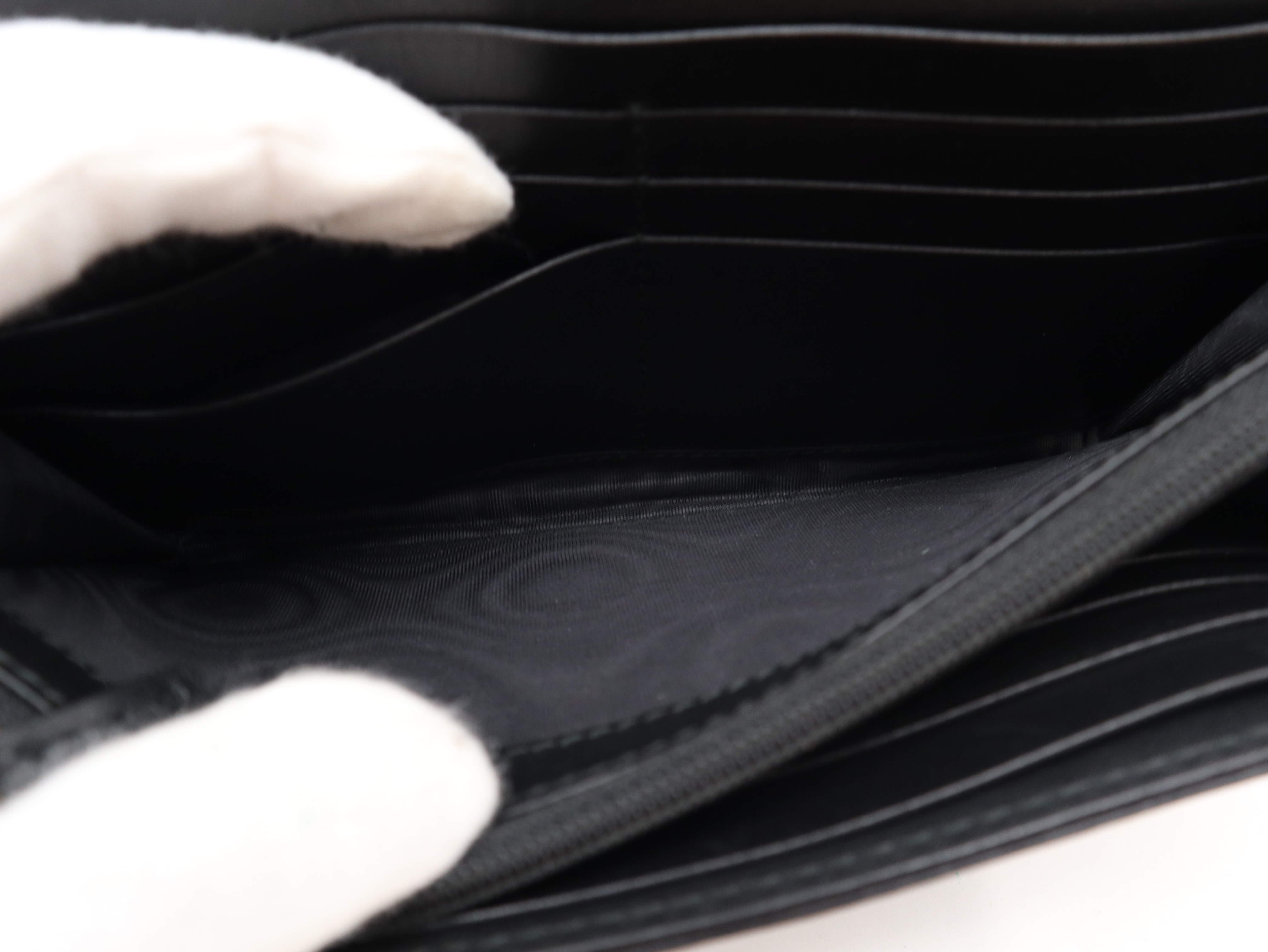 443436 GG Marmont Continental Wallet Pearl Black — view 10
