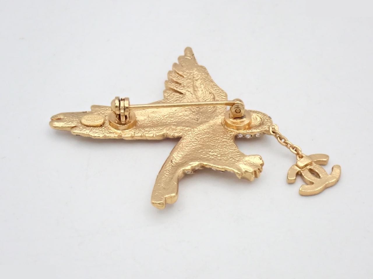 Eagle Rhinestone Brooch 01P — view 2