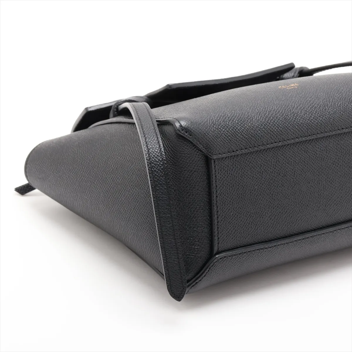 Belt Bag Nano Leather 2-Way Handbag, Black — view 4