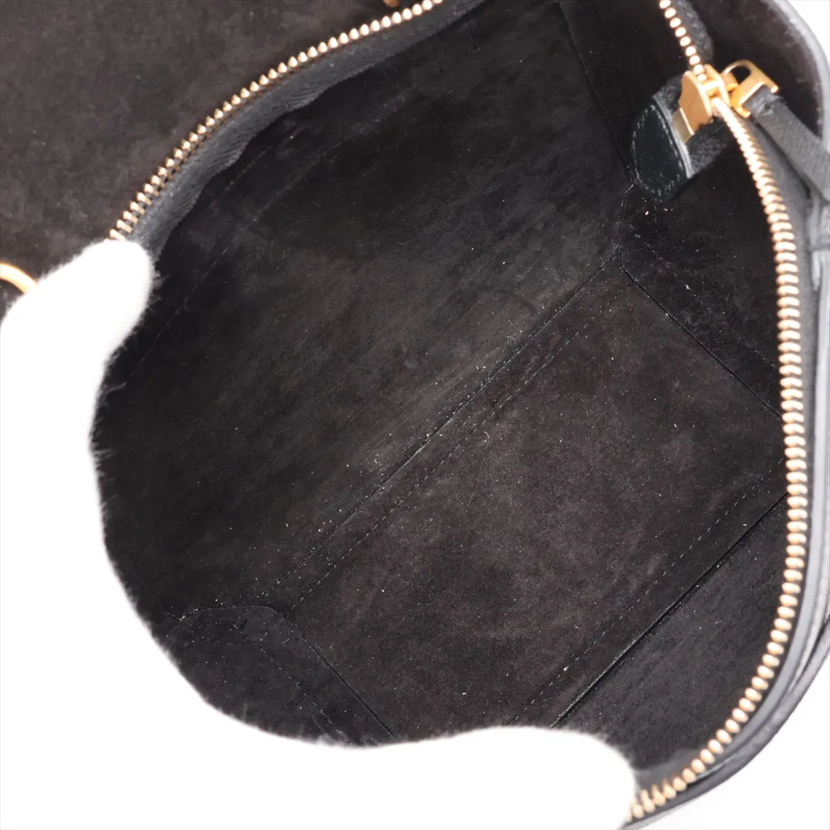 Belt Bag Nano Leather 2-Way Handbag, Black — view 8