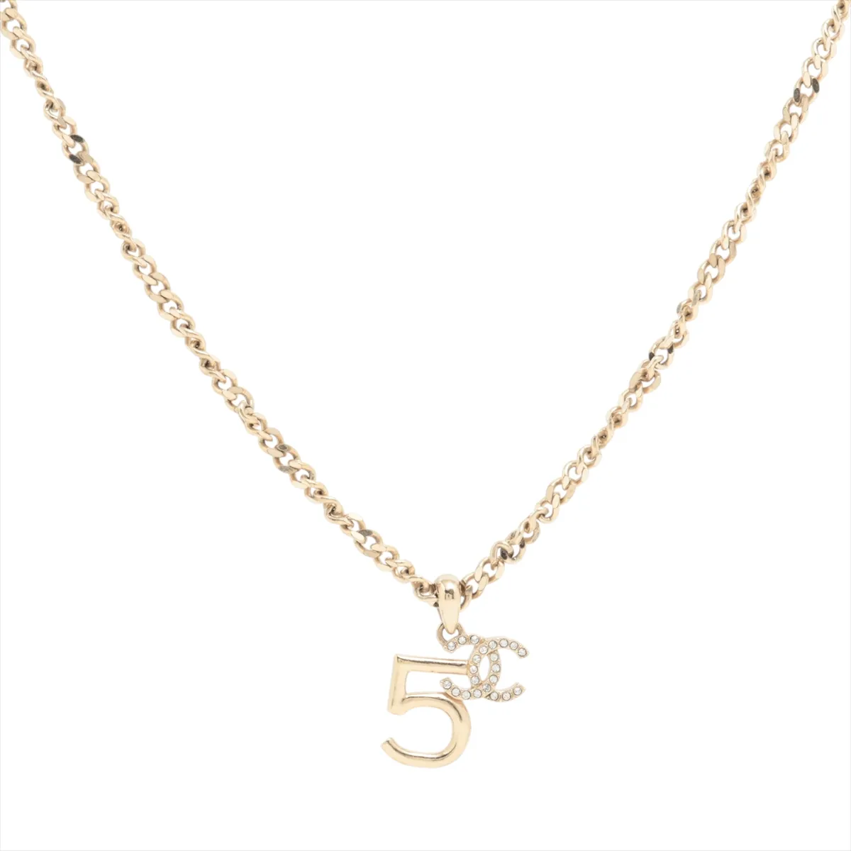 Cocomark No.5 A21S Necklace GP x Rhinestone Gold