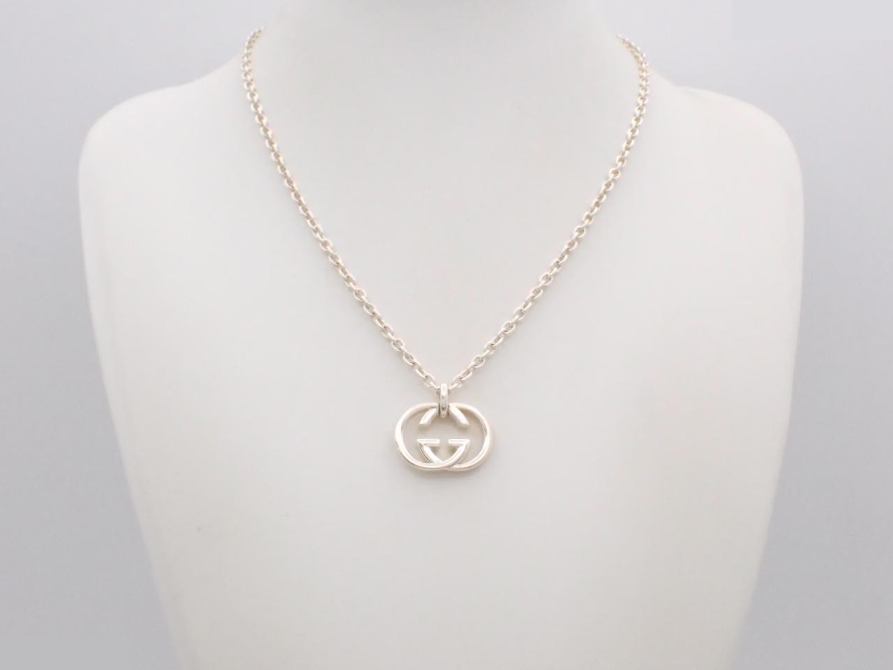 Interlocking G Chain Necklace, SV925, 24.5g — view 3