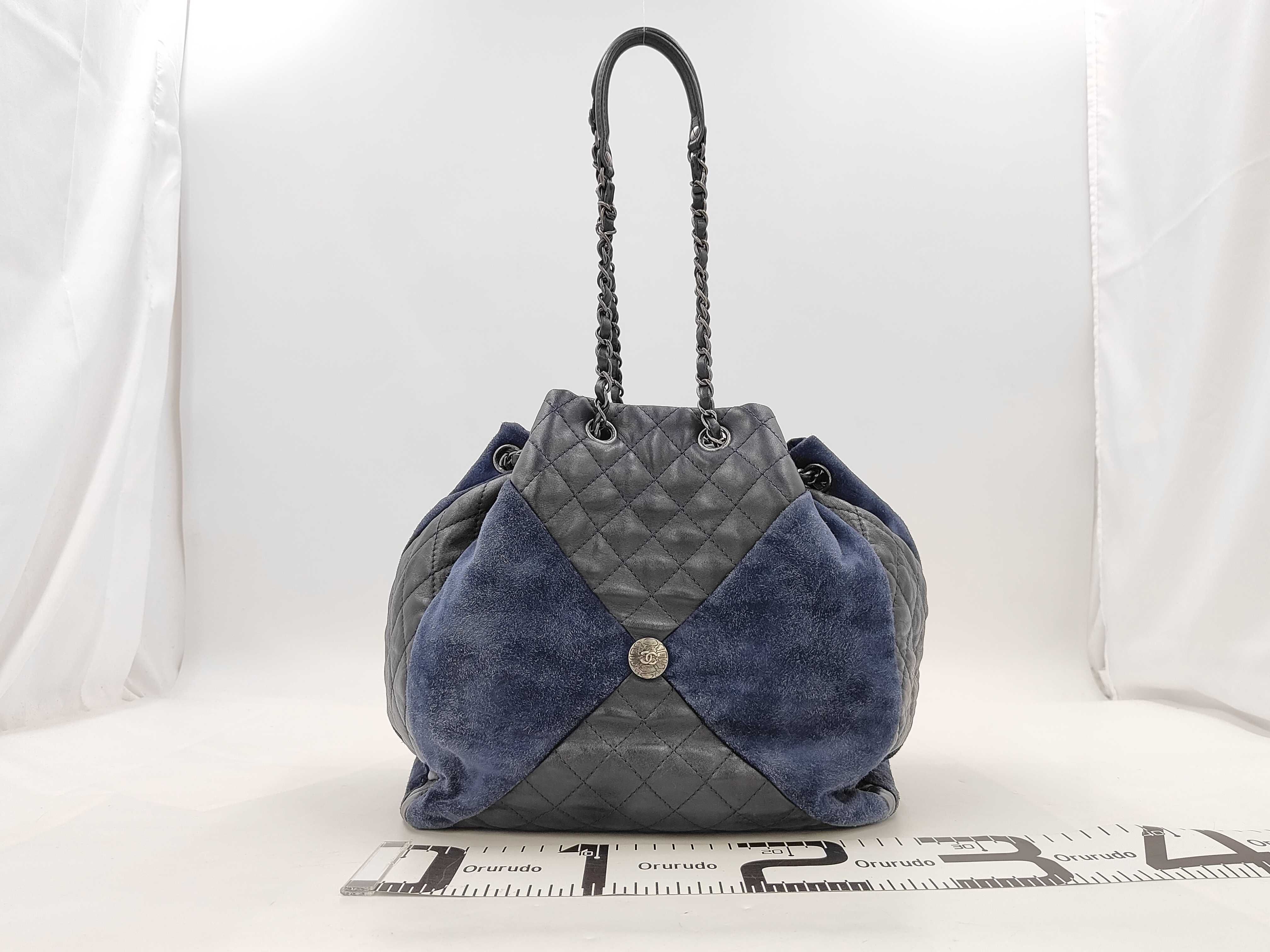 Coco Mark Patchwork Drawstring Bag Shoulder Bag — view 2