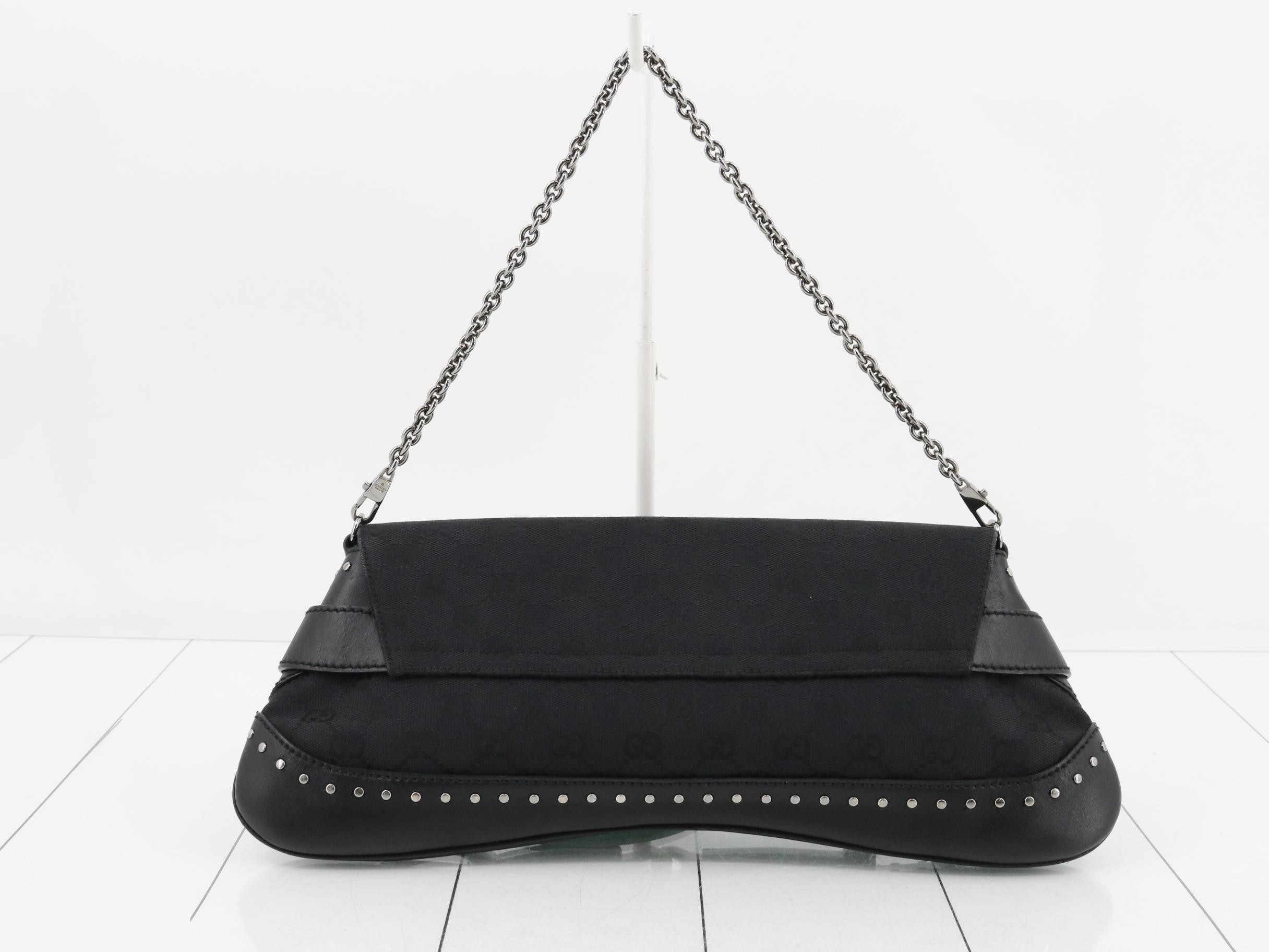 GG Canvas Horsebit Chain Shoulder Bag — view 2