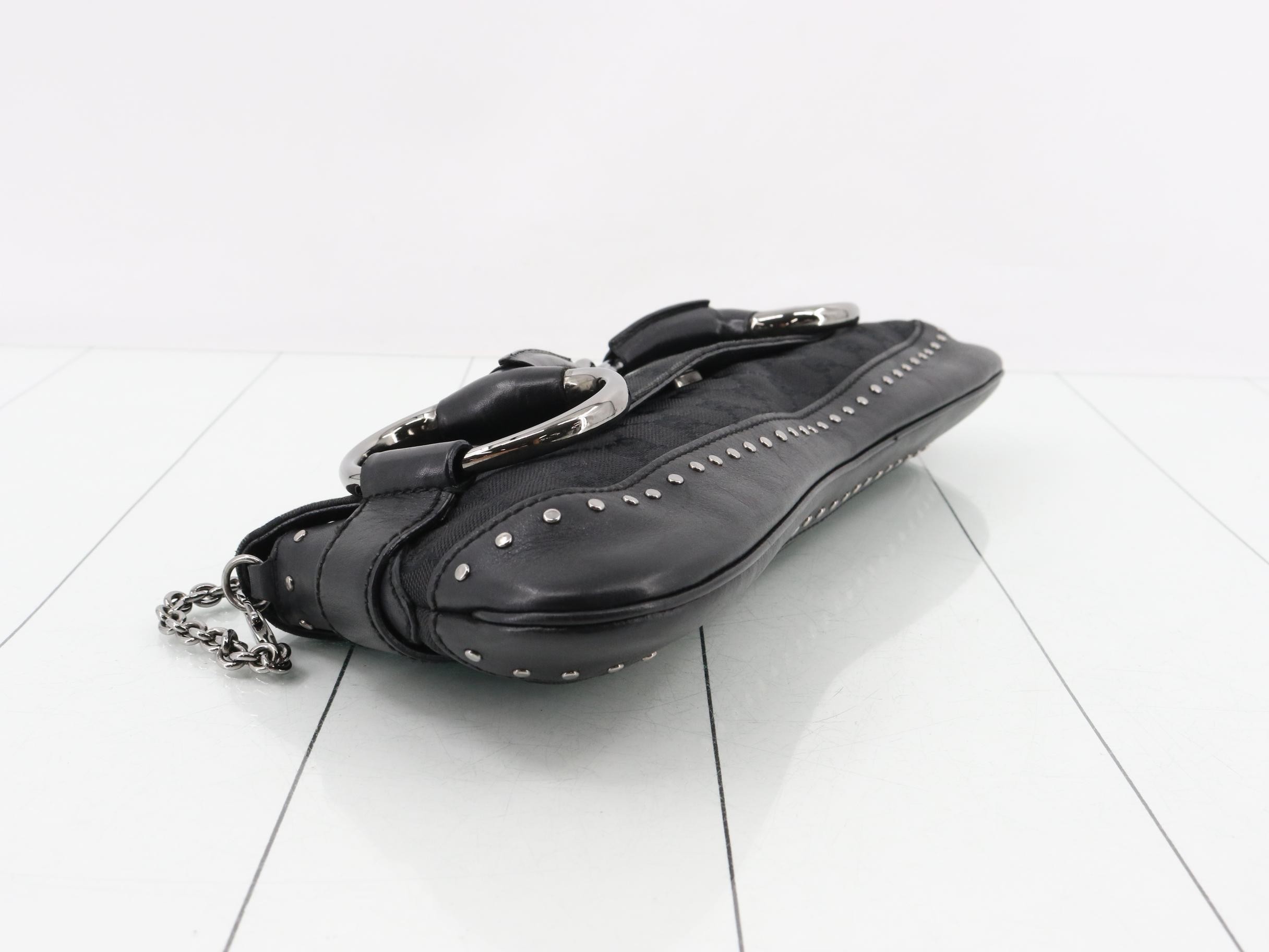 GG Canvas Horsebit Chain Shoulder Bag — view 5