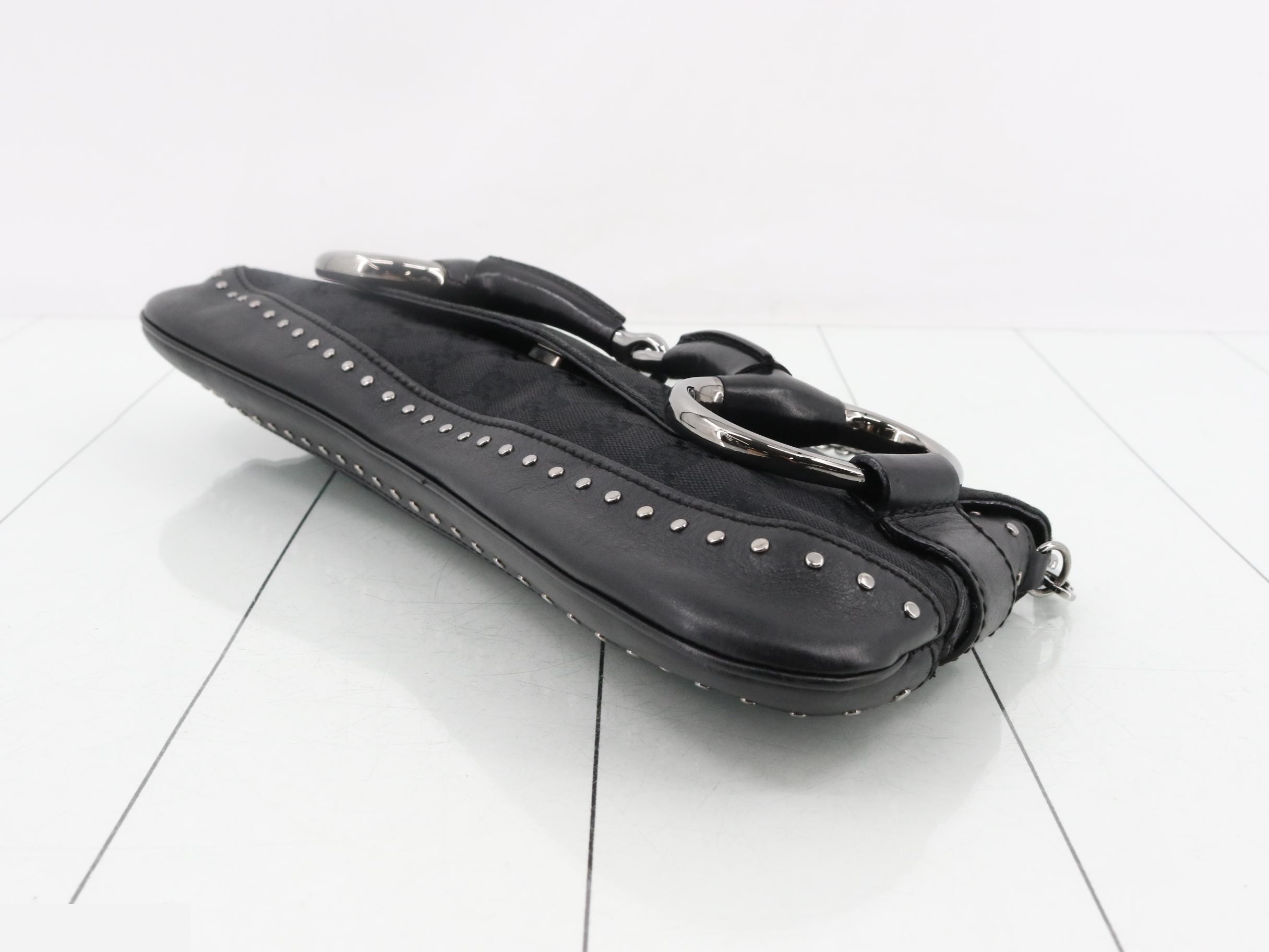 GG Canvas Horsebit Chain Shoulder Bag — view 6