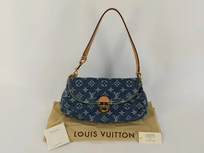 Monogram Bag Denim Mini Platty M95050 Shoulder Bag
