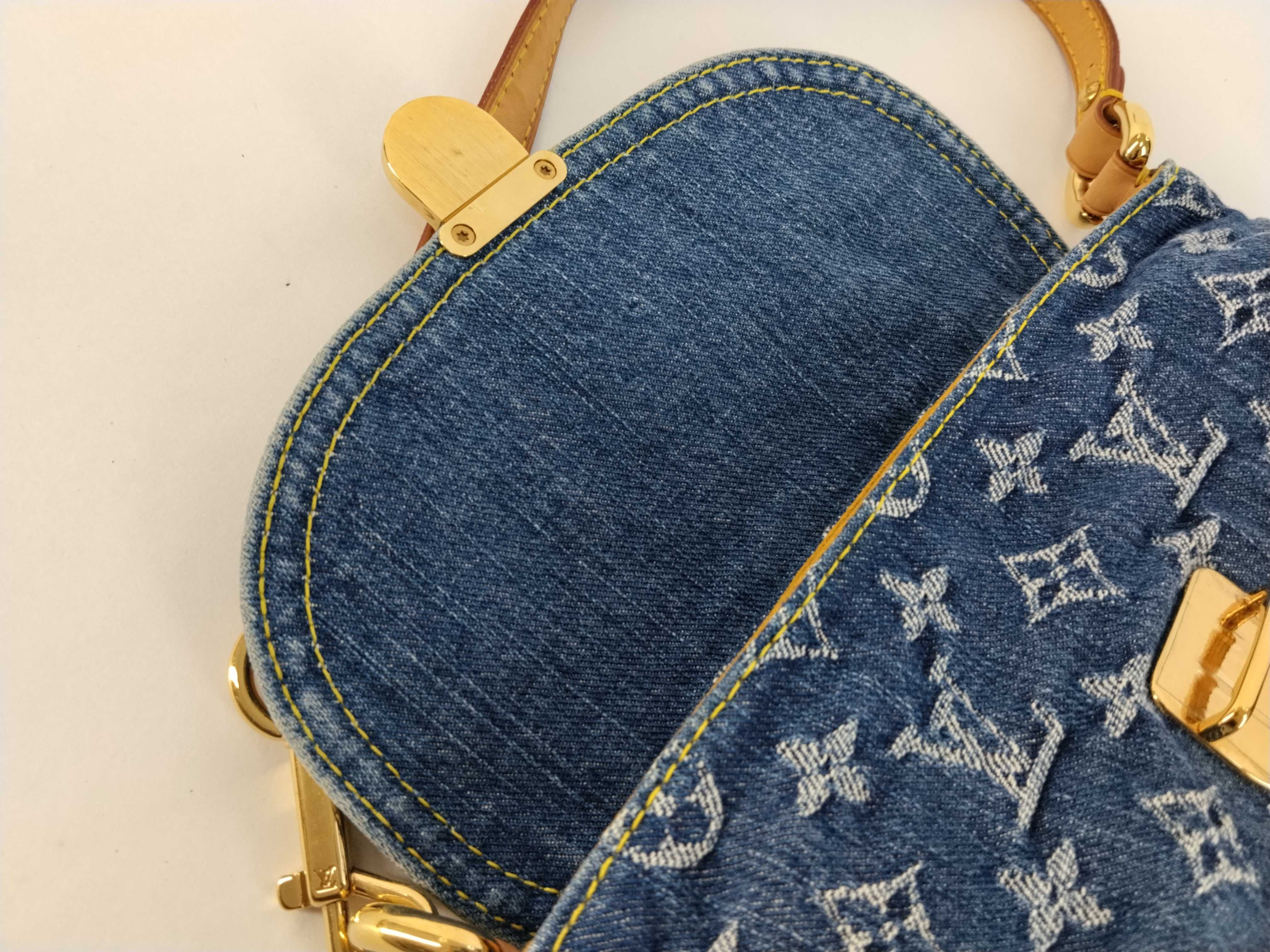 Monogram Bag Denim Mini Platty M95050 Shoulder Bag — view 9