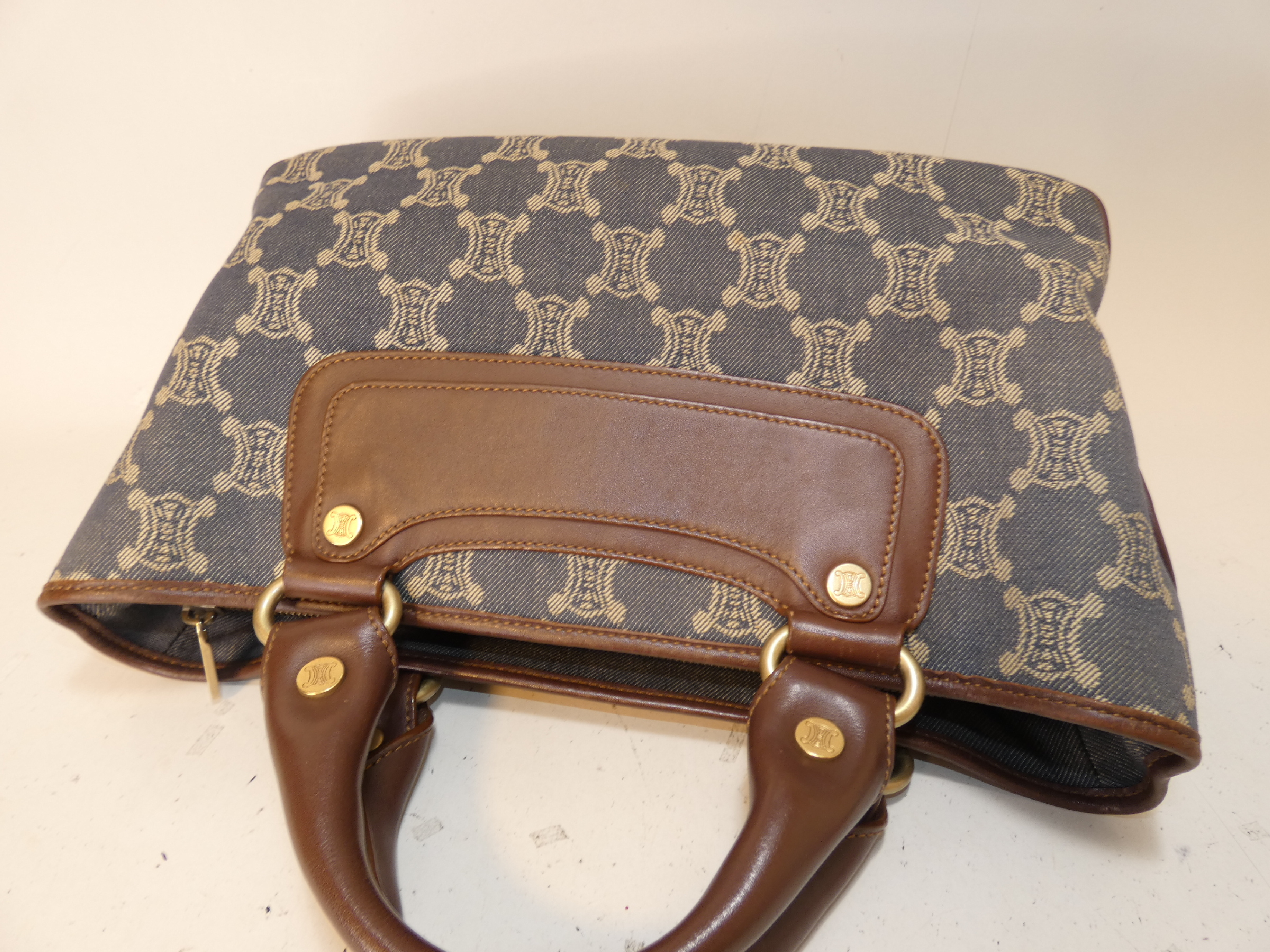 Paris Macadam Boogie Denim Hand Tote Bag — view 3