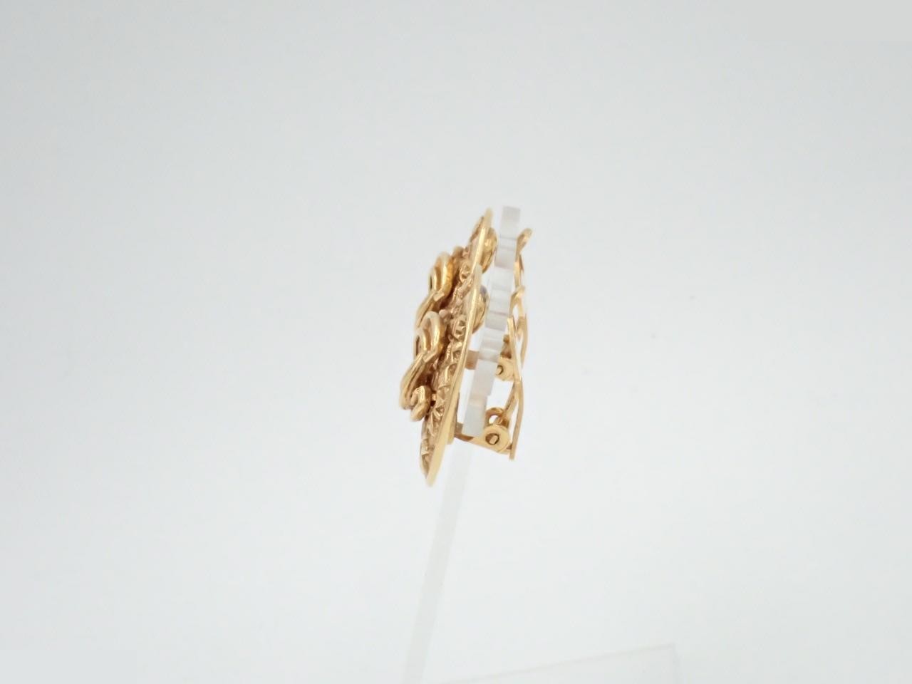 Coco Mark Gold Earrings — view 3