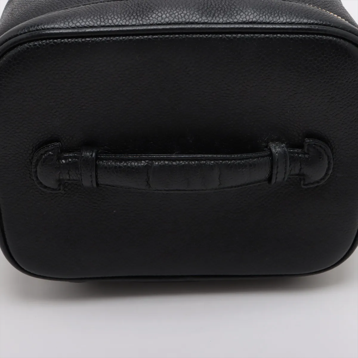 Coco Mark Caviar Skin Vanity Bag, Black with Gold Hardware, 3512151, Series 3 — view 5