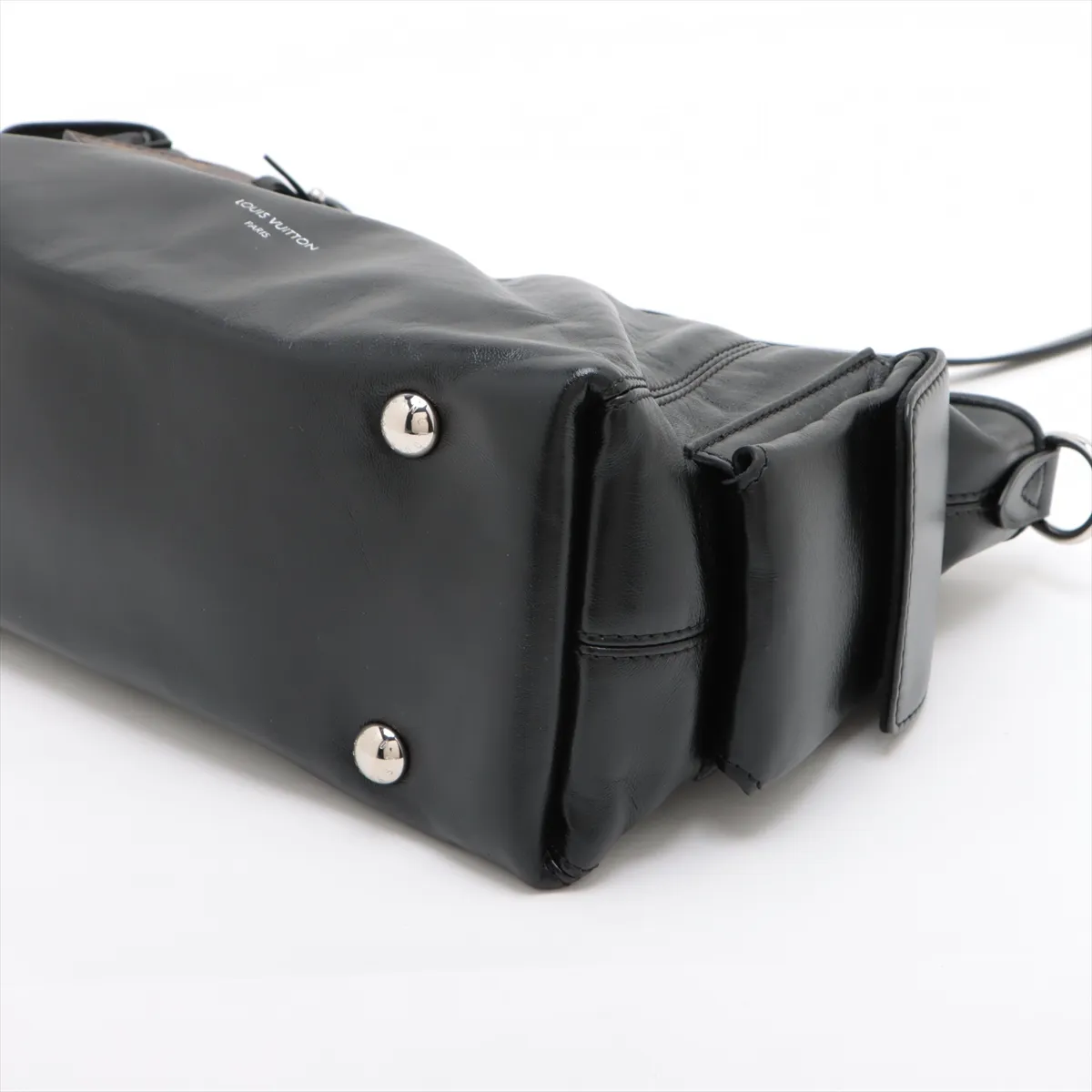 Monogram x Leather Carryall Cargo Vibe PM M24861 Black x Brown RFID reaction available — view 3